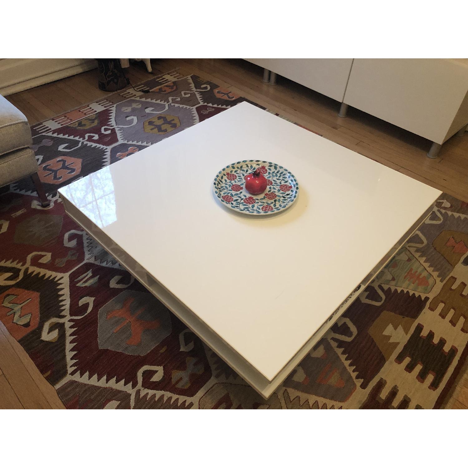 Ikea White Square Coffee Table - image-4
