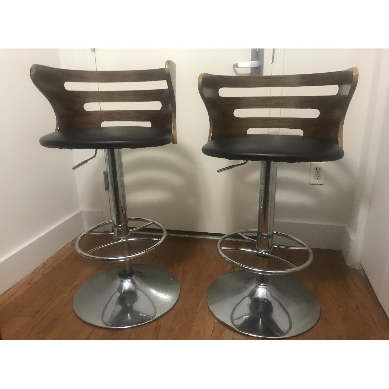 West Elm Rustic Kitchen Island w/ 2 Stools - image-2