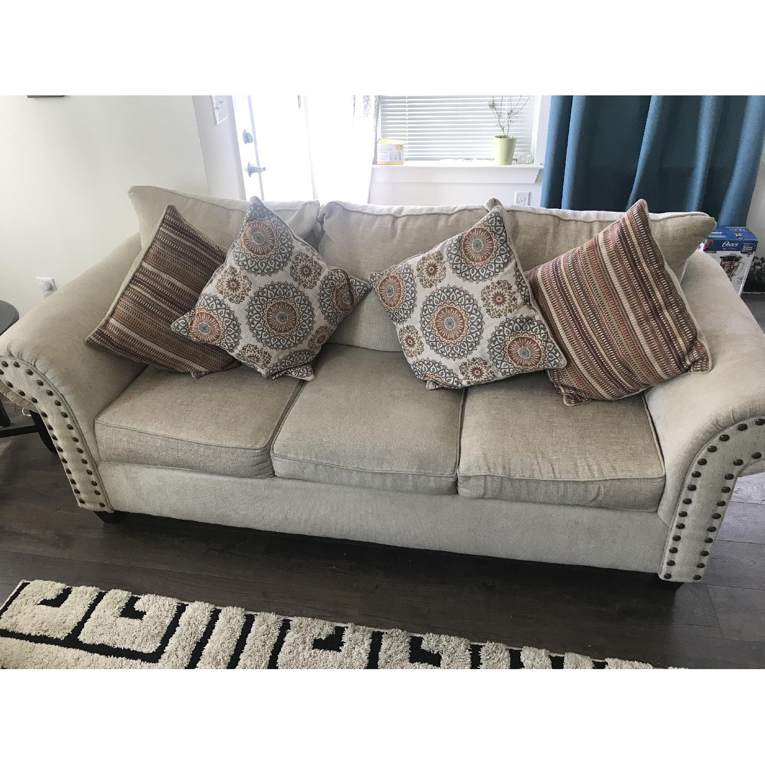 Artisan Home 3 Seater Sofa w/ Matching Pillows - image-3