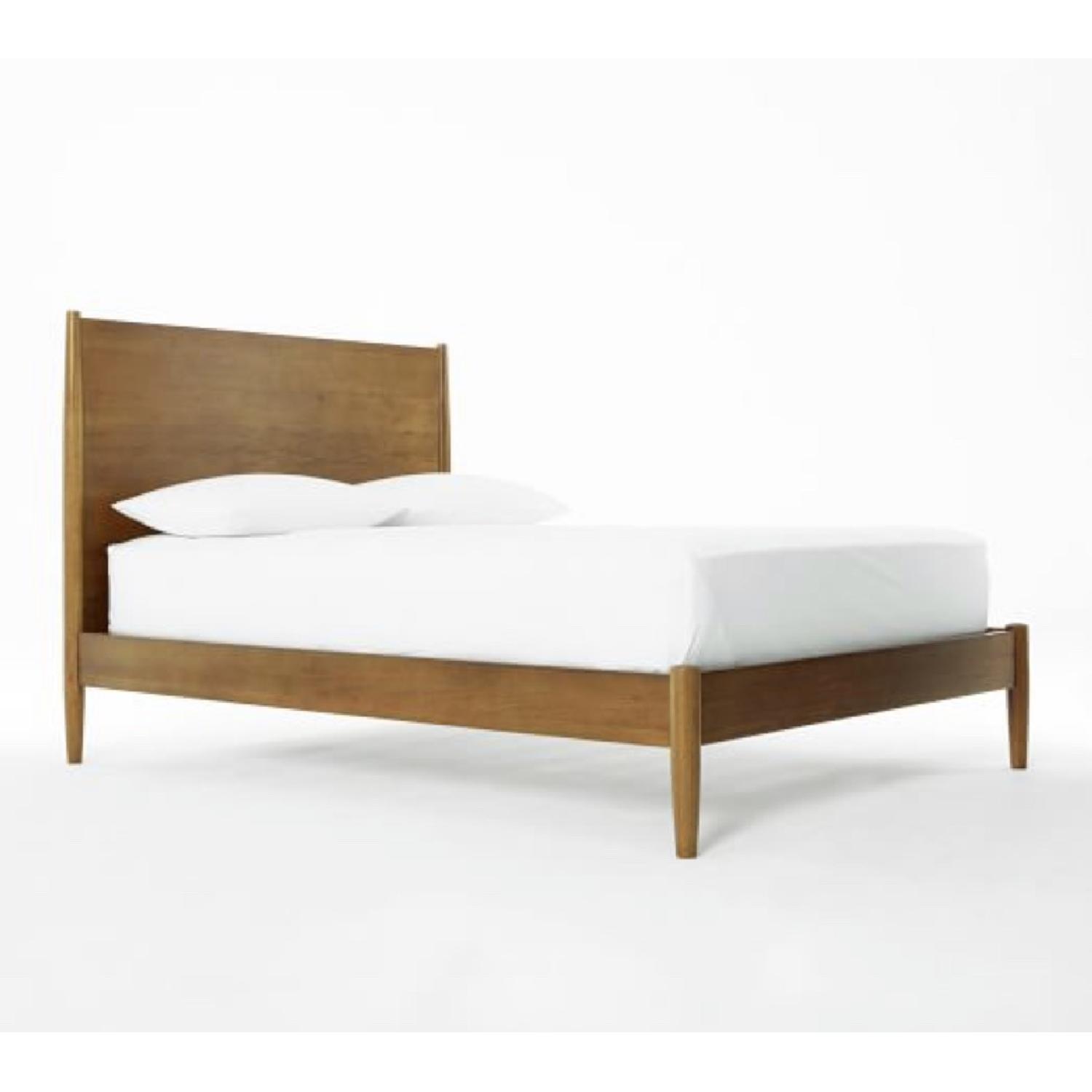 West Elm Mid Century Queen Bed in Acorn - image-1