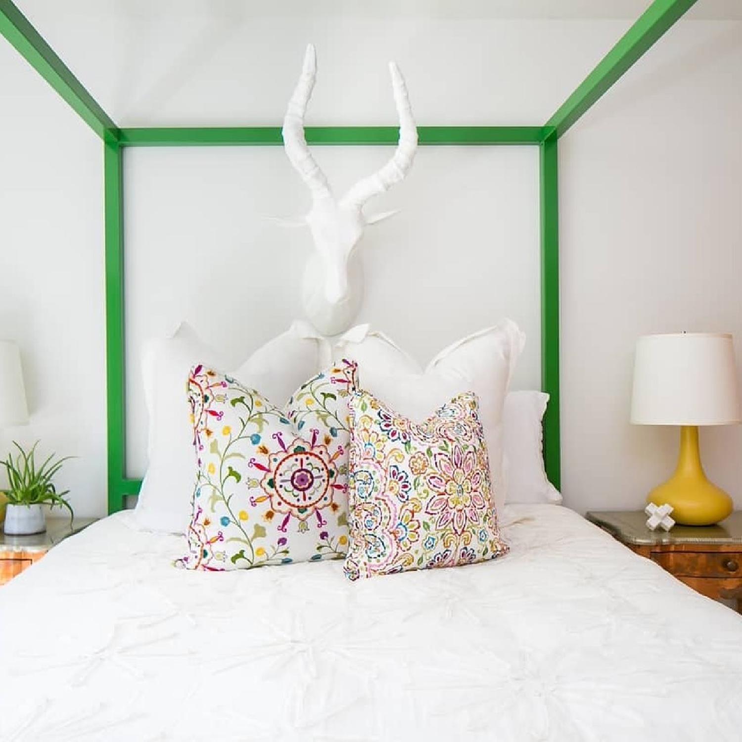 Room & Board Architecture Canopy Bed in Green - image-1