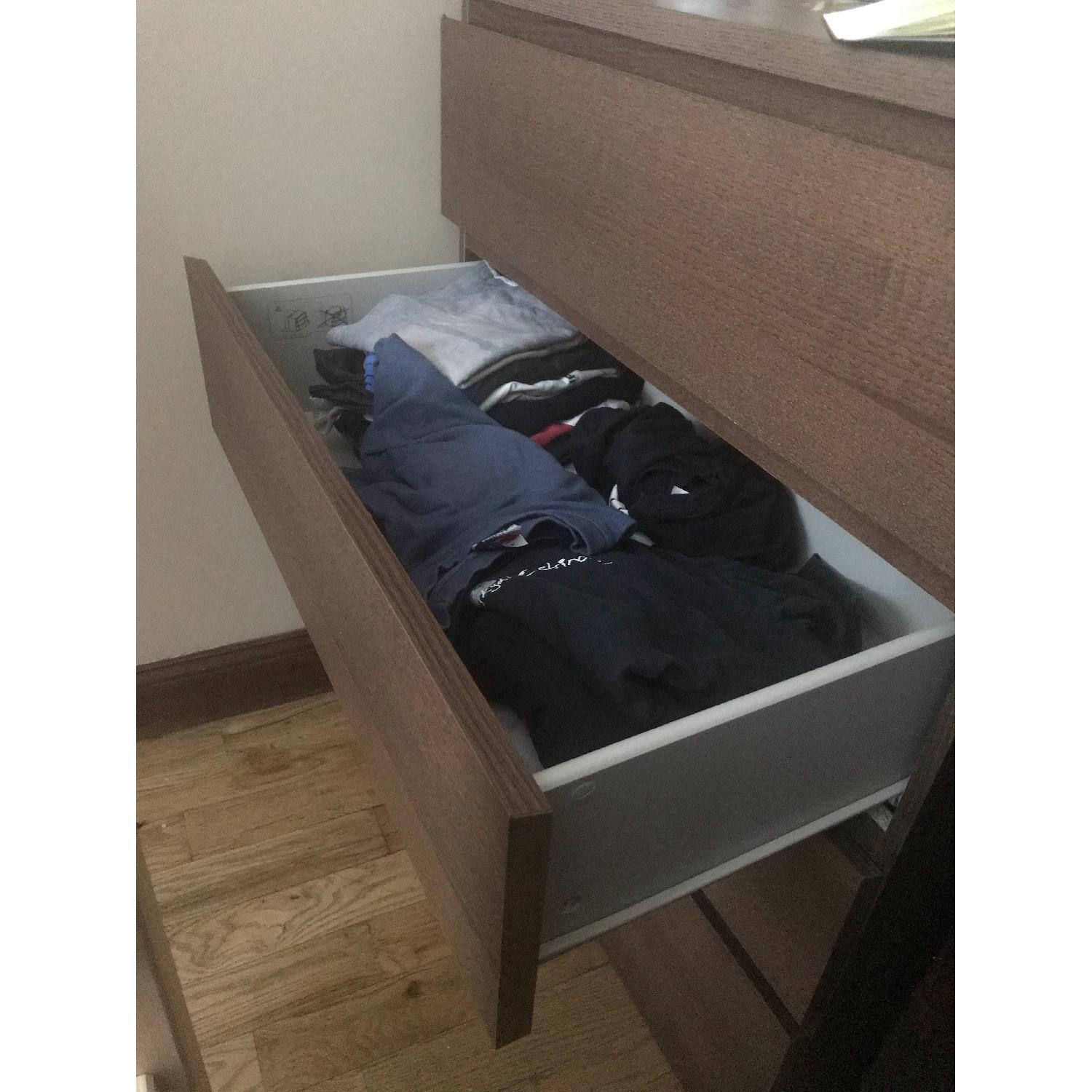 Ikea Malm Brown 4 Drawer Dresser AptDeco