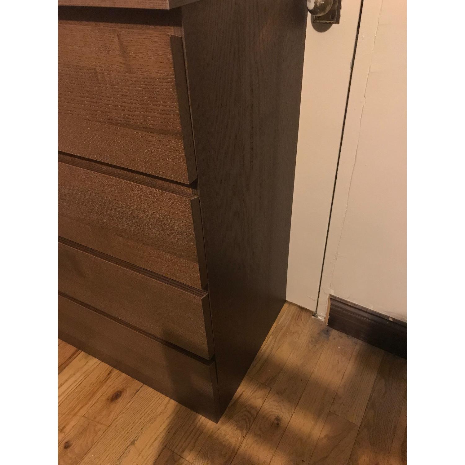 Ikea Malm Brown 4 Drawer Dresser - image-3