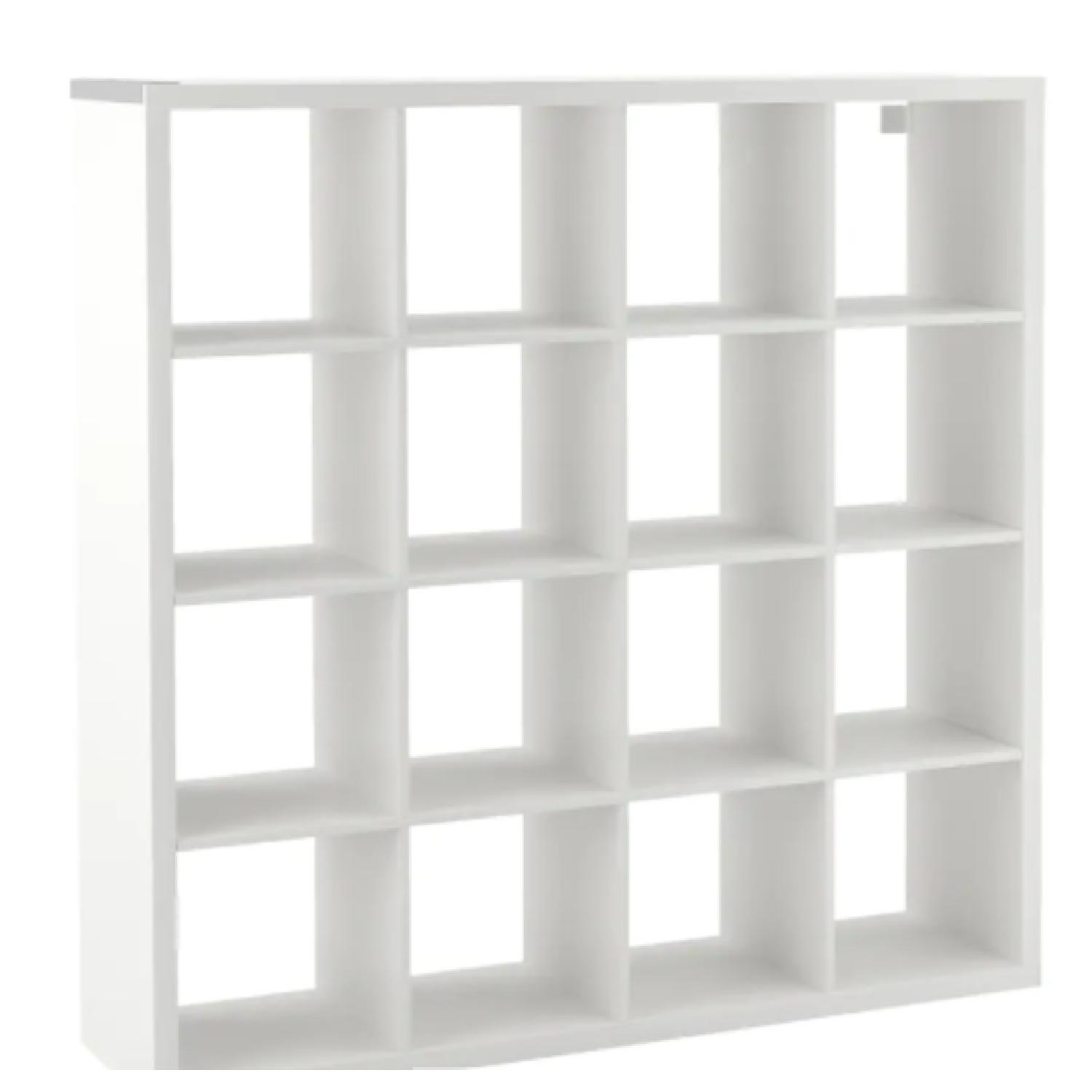 Ikea White 16Cube Shelf AptDeco