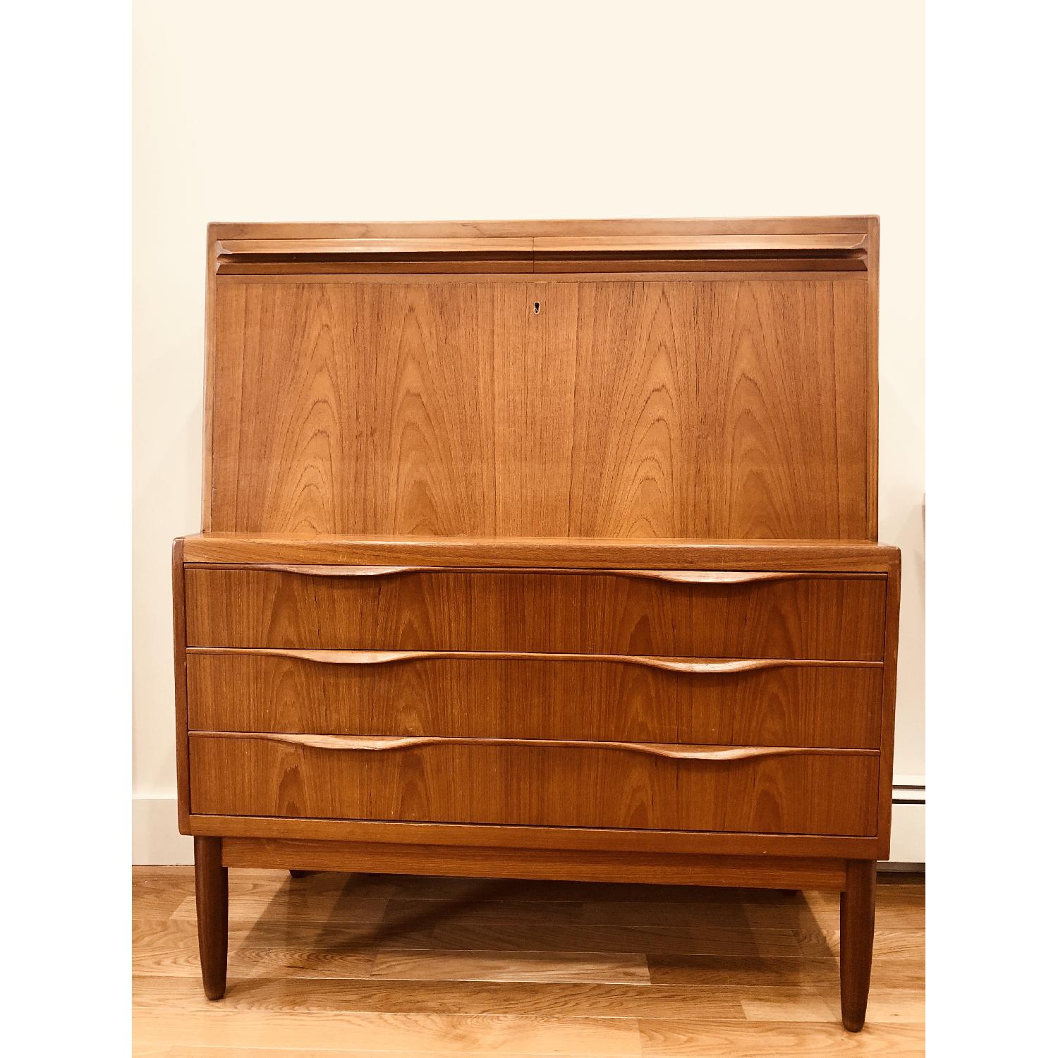 Mid Century Modern Secretary Desk - image-1