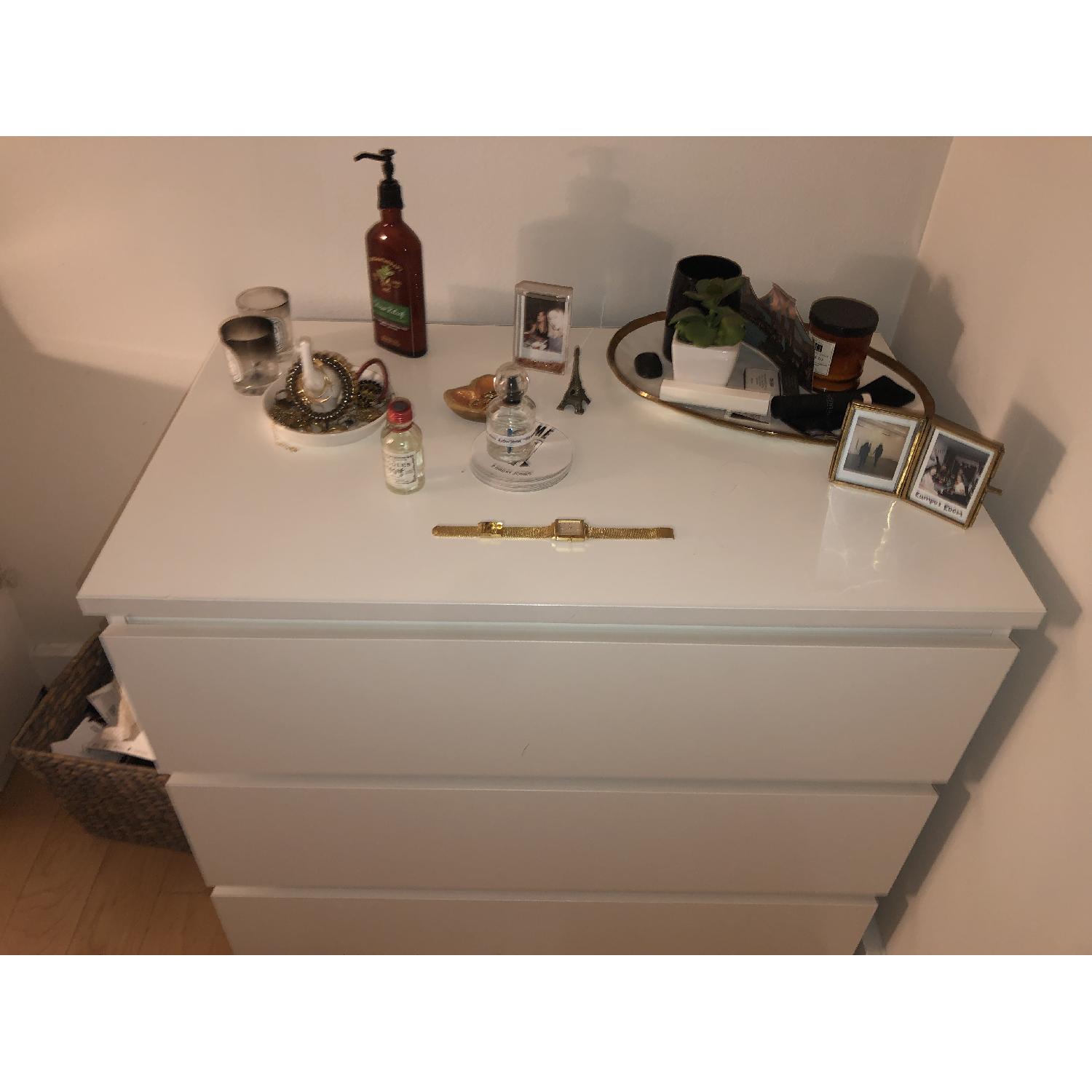 Ikea Malm White 3 Drawer Chest - image-3