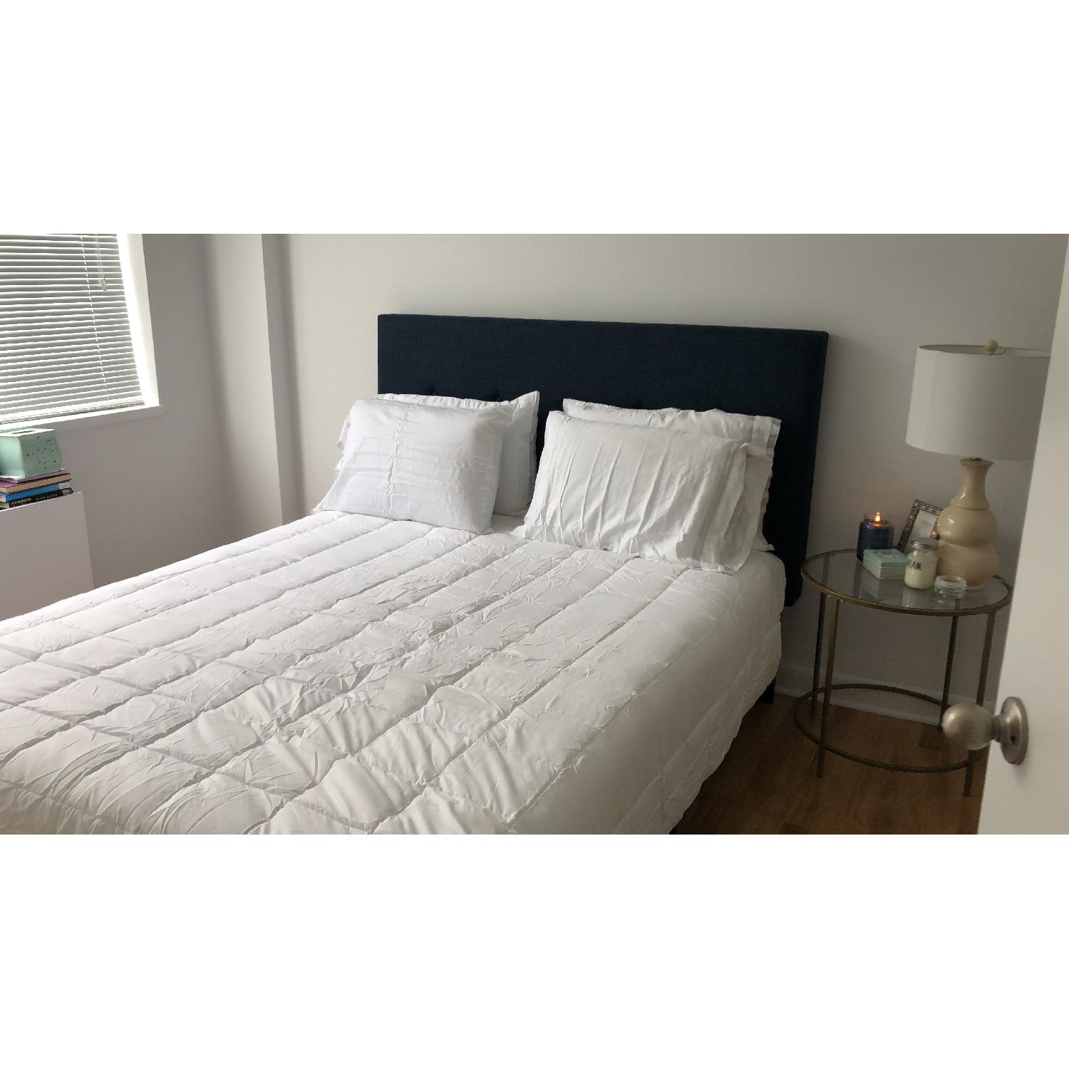 Andover Mills Jed Button Detailed Upholstered Platform Bed - image-1