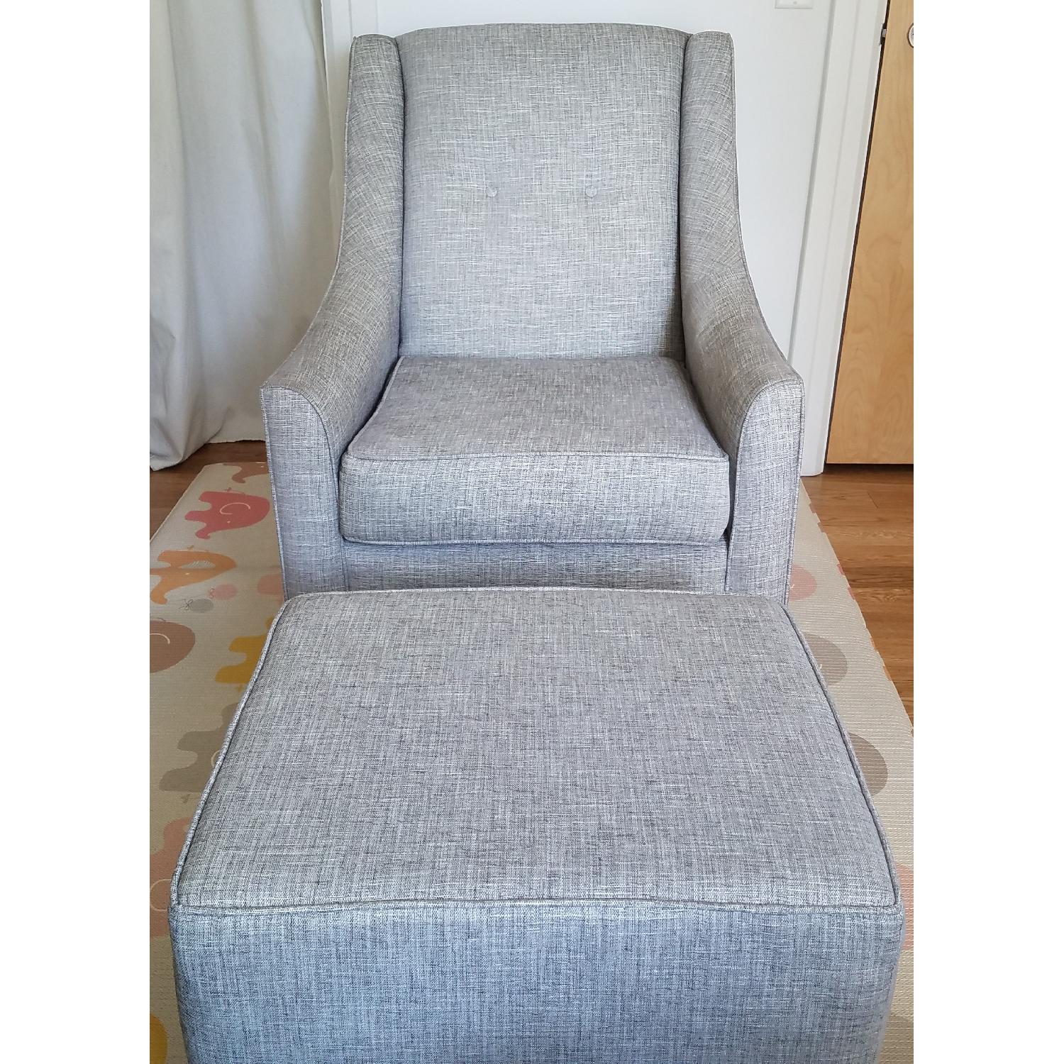 Little Castle Savvy Glider & Ottoman - image-1