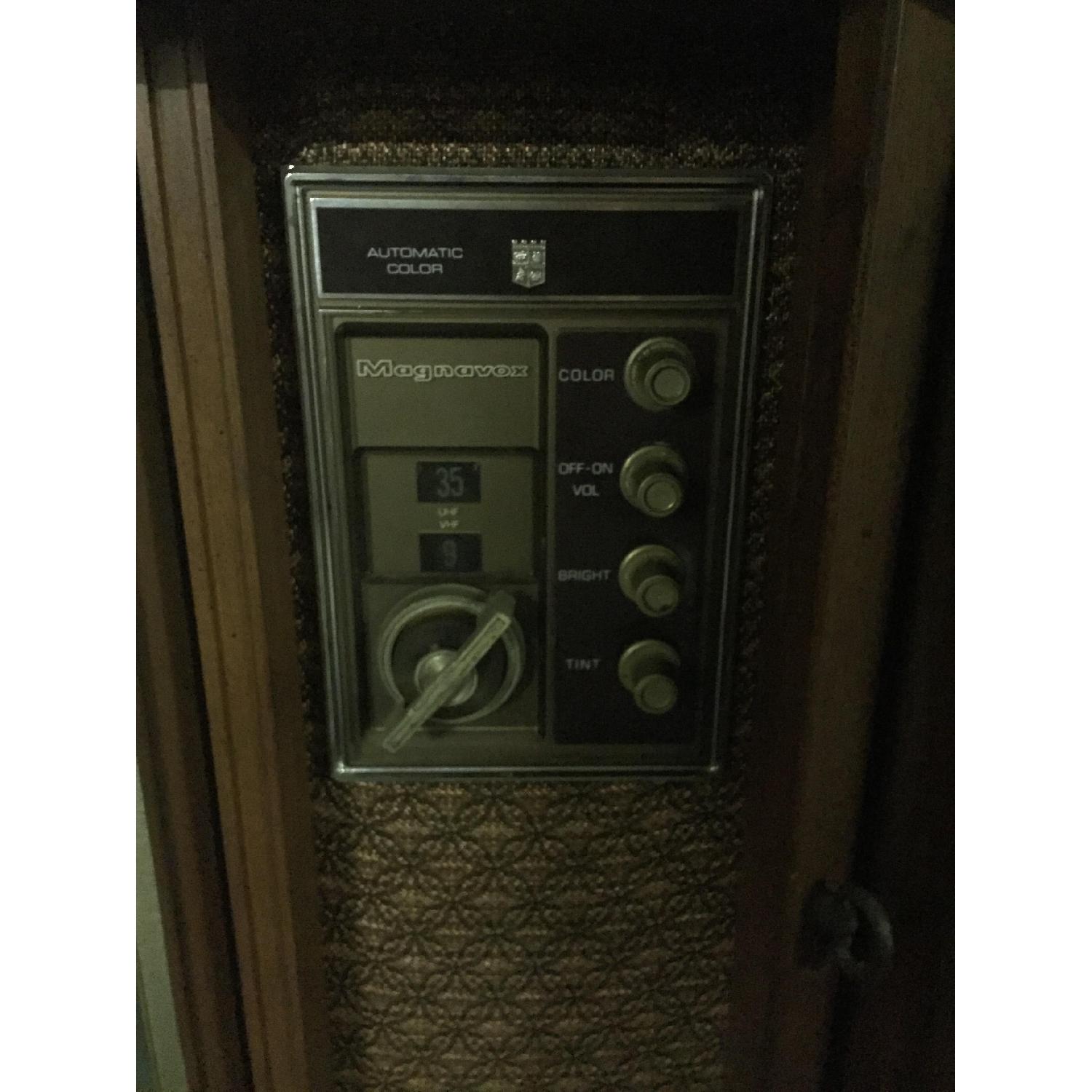 Vintage TV Console w/ Shutter Doors - image-4