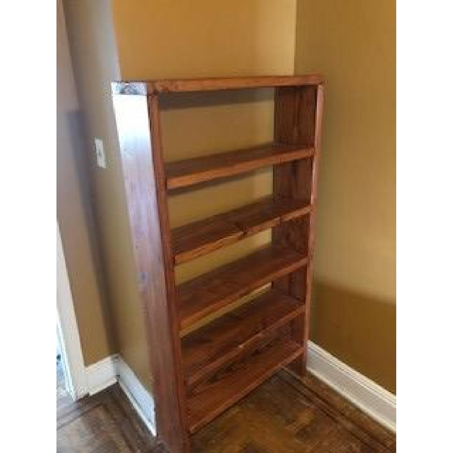 Custom 6-Shelf Wooden Bookcase - image-1