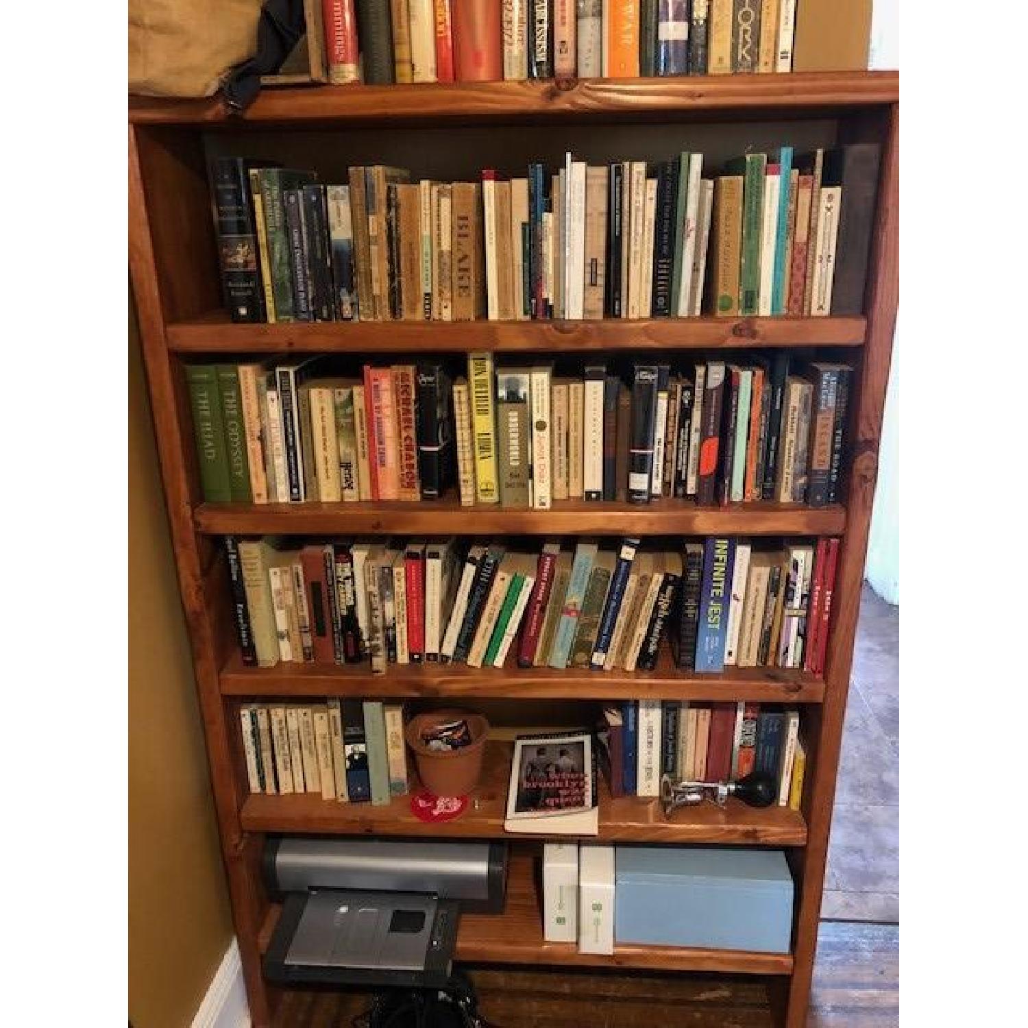 Custom 6-Shelf Wooden Bookcase - image-3