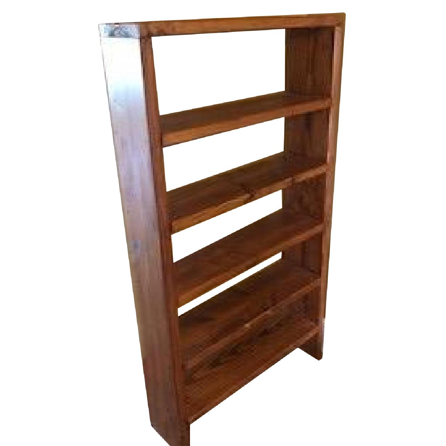 Custom 6-Shelf Wooden Bookcase - image-0