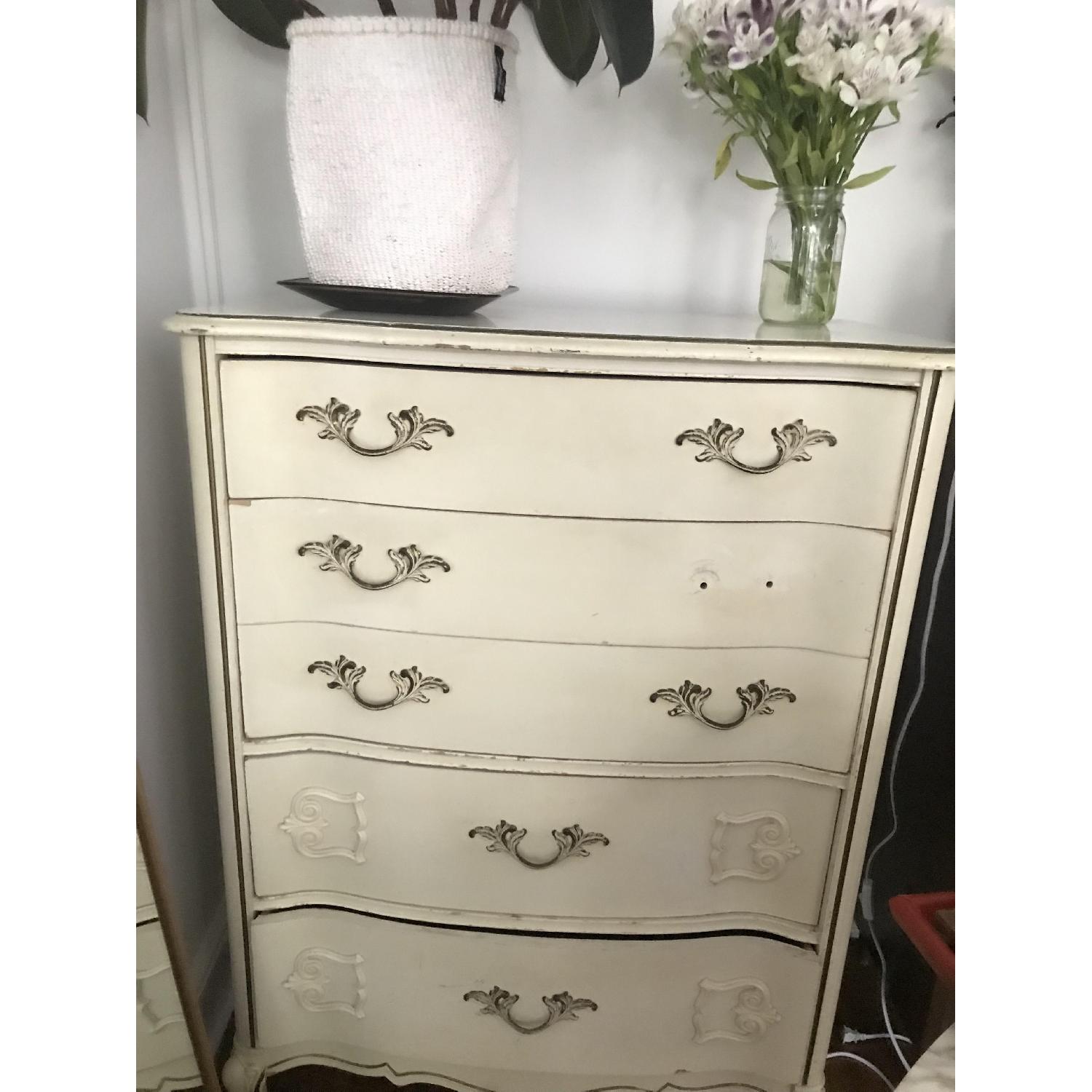 Vintage Off-White Dresser - image-1