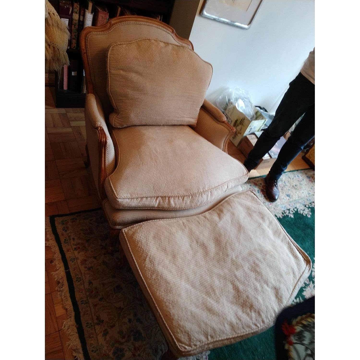French Bergere Chair & Ottoman - image-3