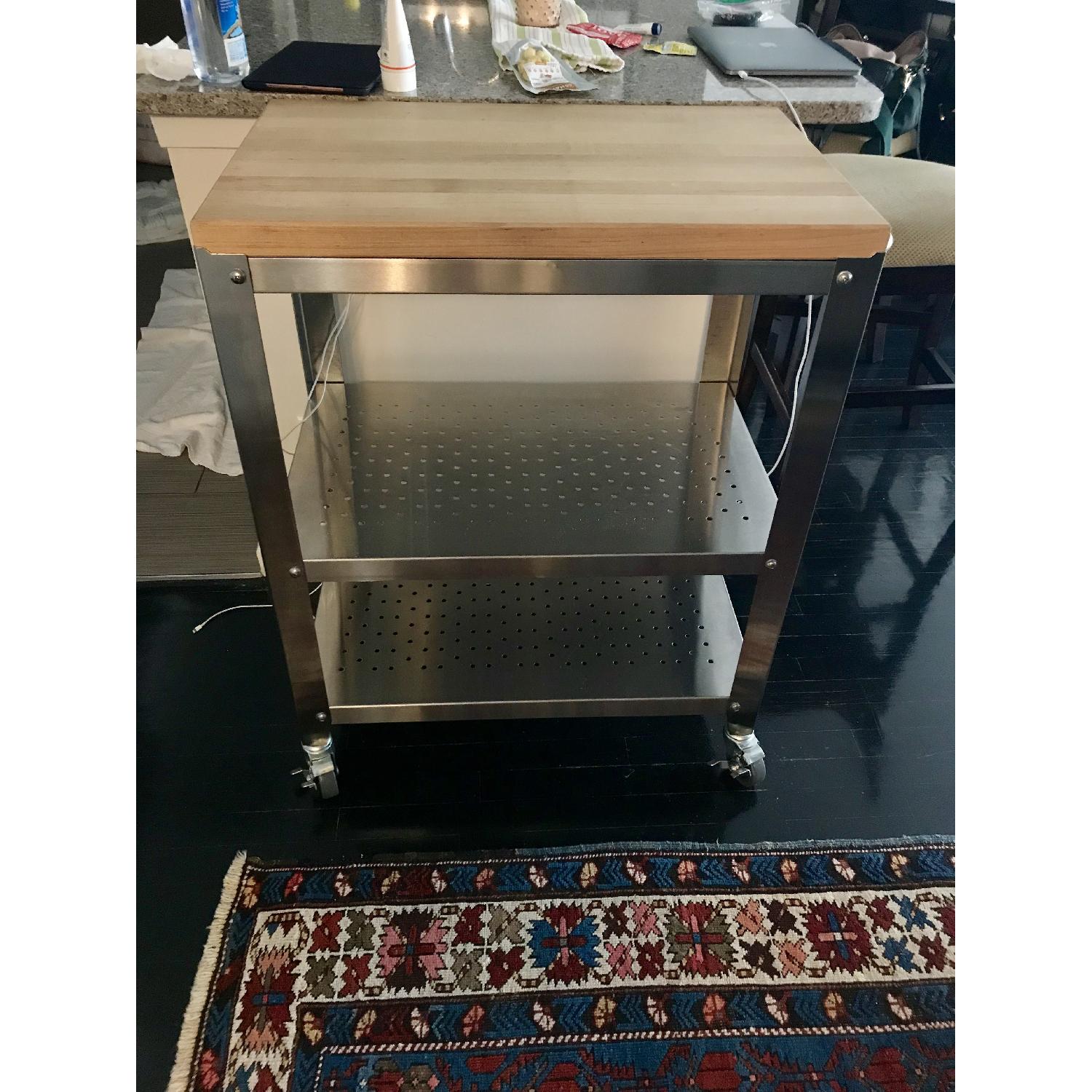 John Boos & Co. Cucina Culinarte Cart w/ Maple Butcher Block - image-2