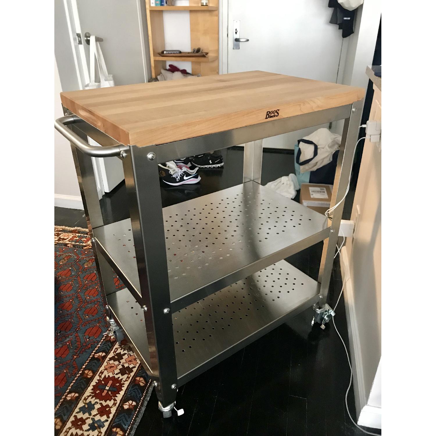 John Boos & Co. Cucina Culinarte Cart w/ Maple Butcher Block - image-3