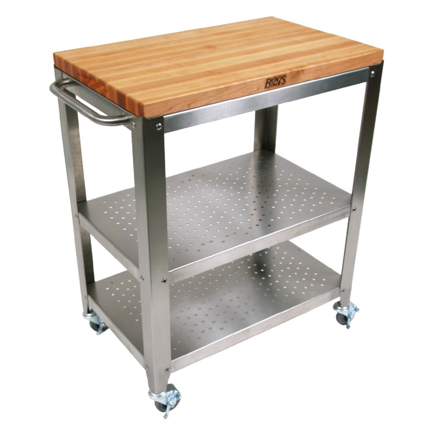 John Boos & Co. Cucina Culinarte Cart w/ Maple Butcher Block - image-0