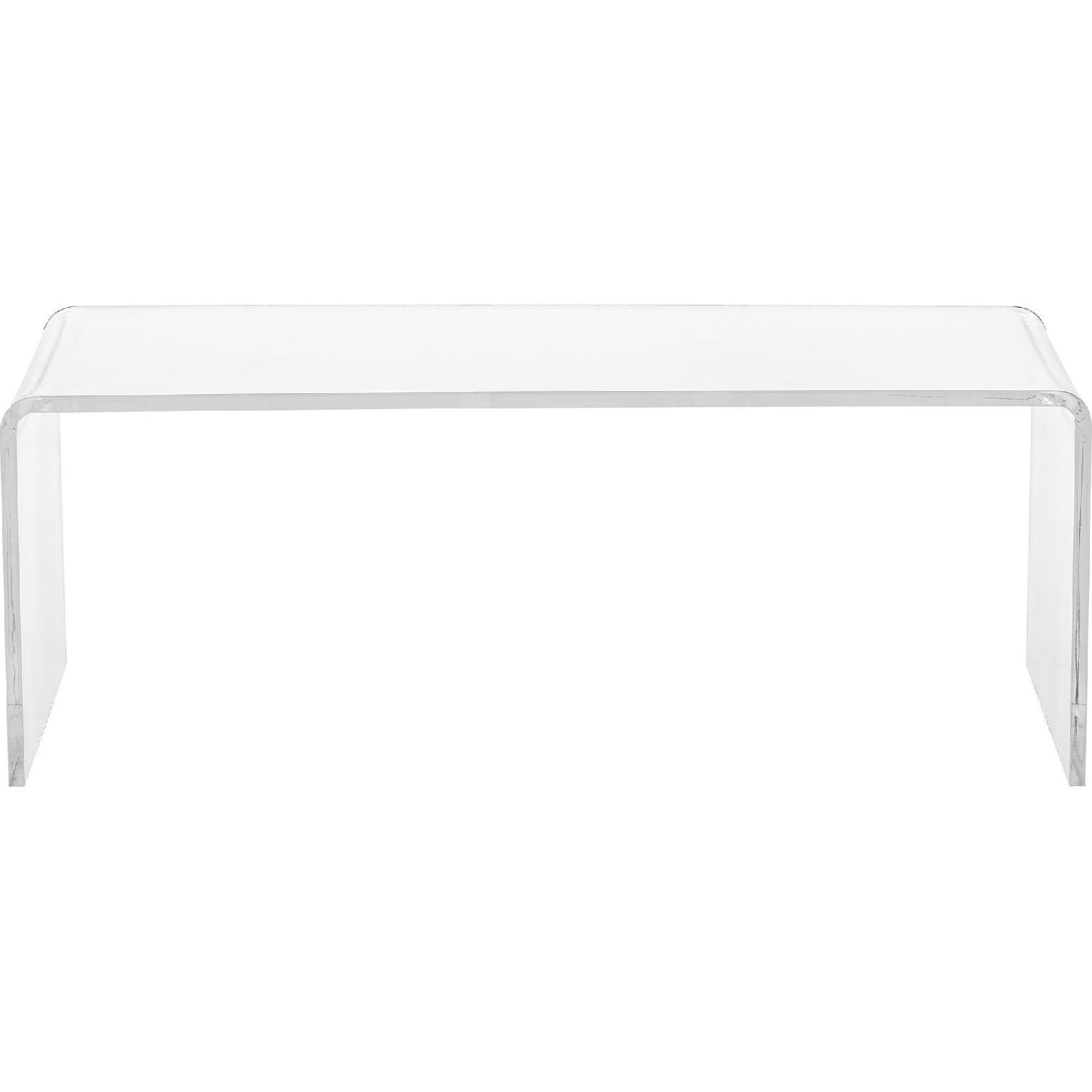 Clear Acrylic Coffee Table - image-0