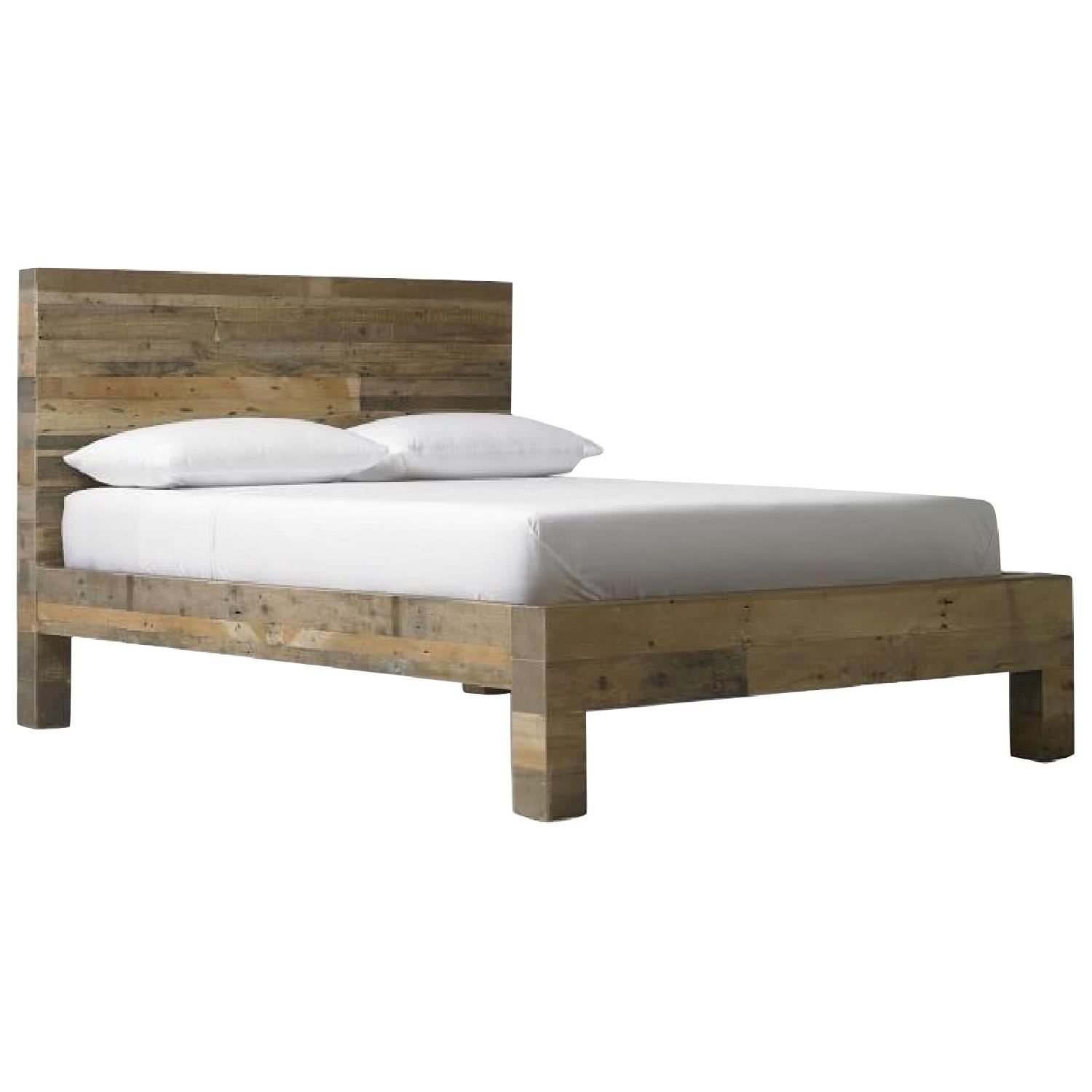 West Elm Emmerson Reclaimed Wood Bed - image-0