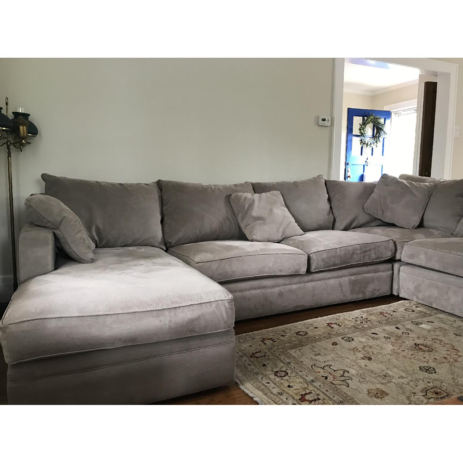 Room & Board Modern 4 Piece Sectional Sofa in Light Grey - image-0