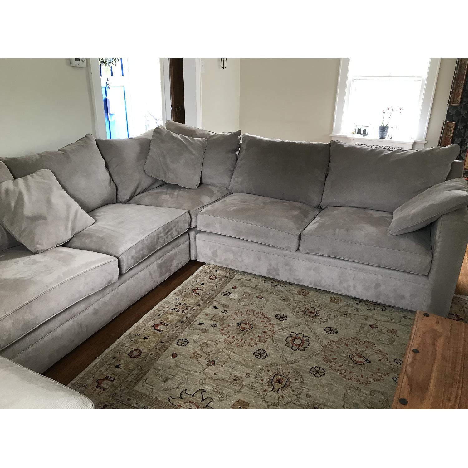 Room & Board Modern 4 Piece Sectional Sofa in Light Grey - image-1