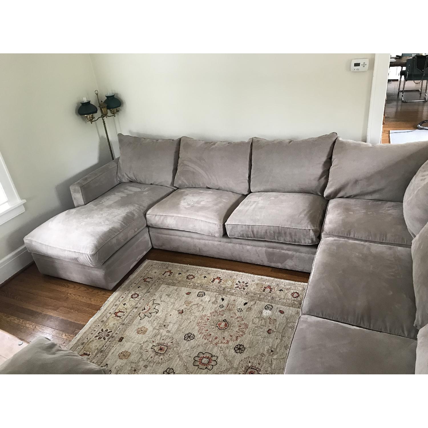 Room & Board Modern 4 Piece Sectional Sofa in Light Grey - image-2