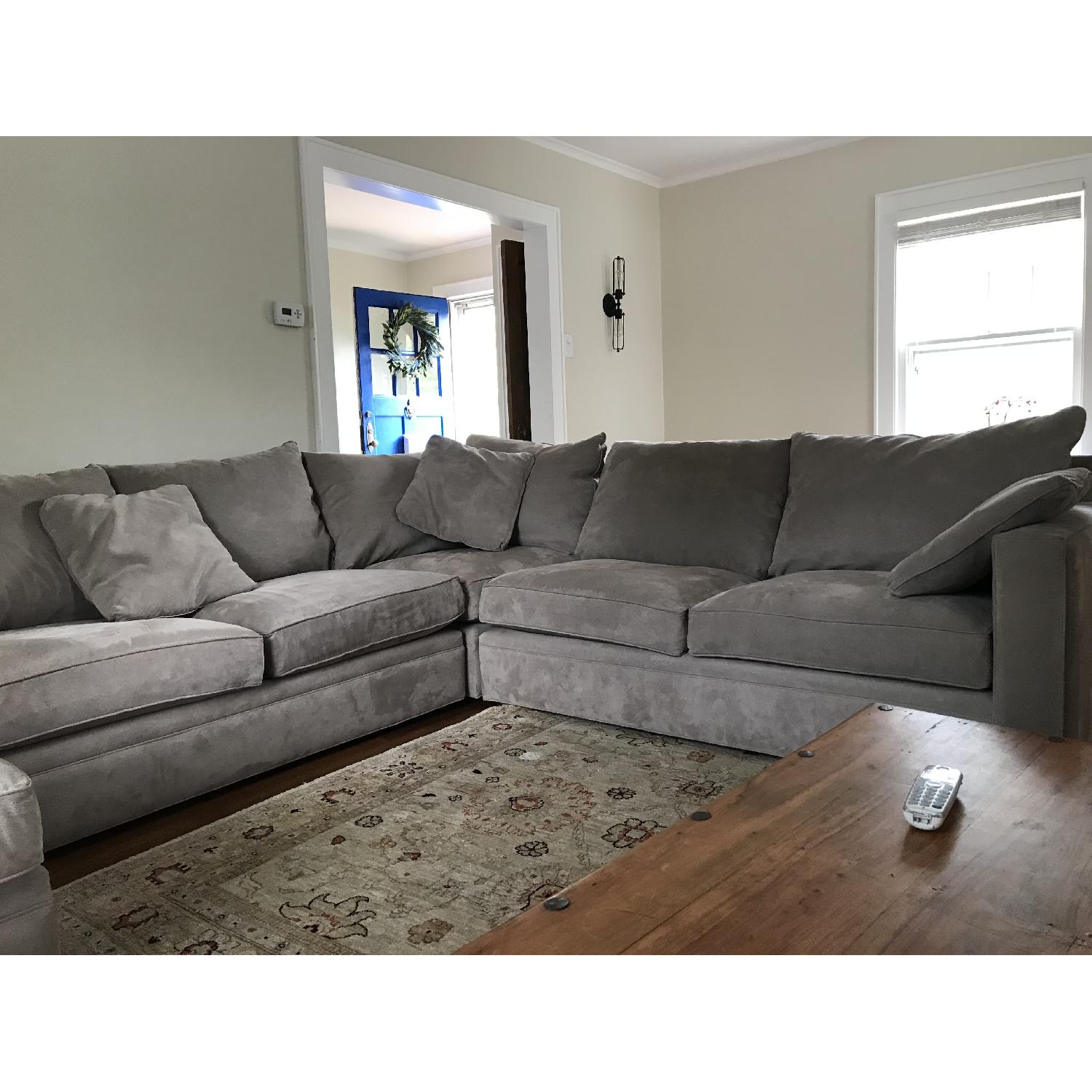 Room & Board Modern 4 Piece Sectional Sofa in Light Grey - image-4