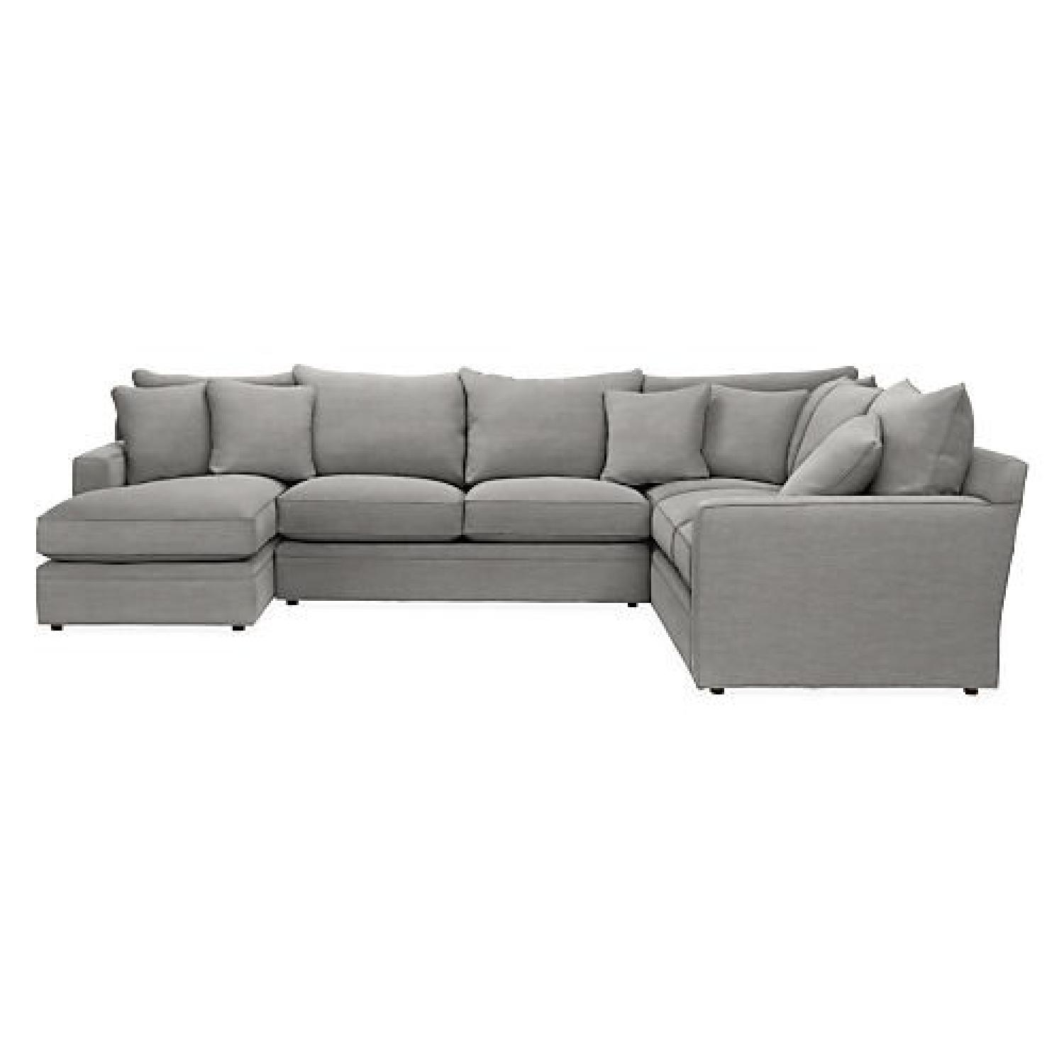 Room & Board Modern 4 Piece Sectional Sofa in Light Grey - image-5