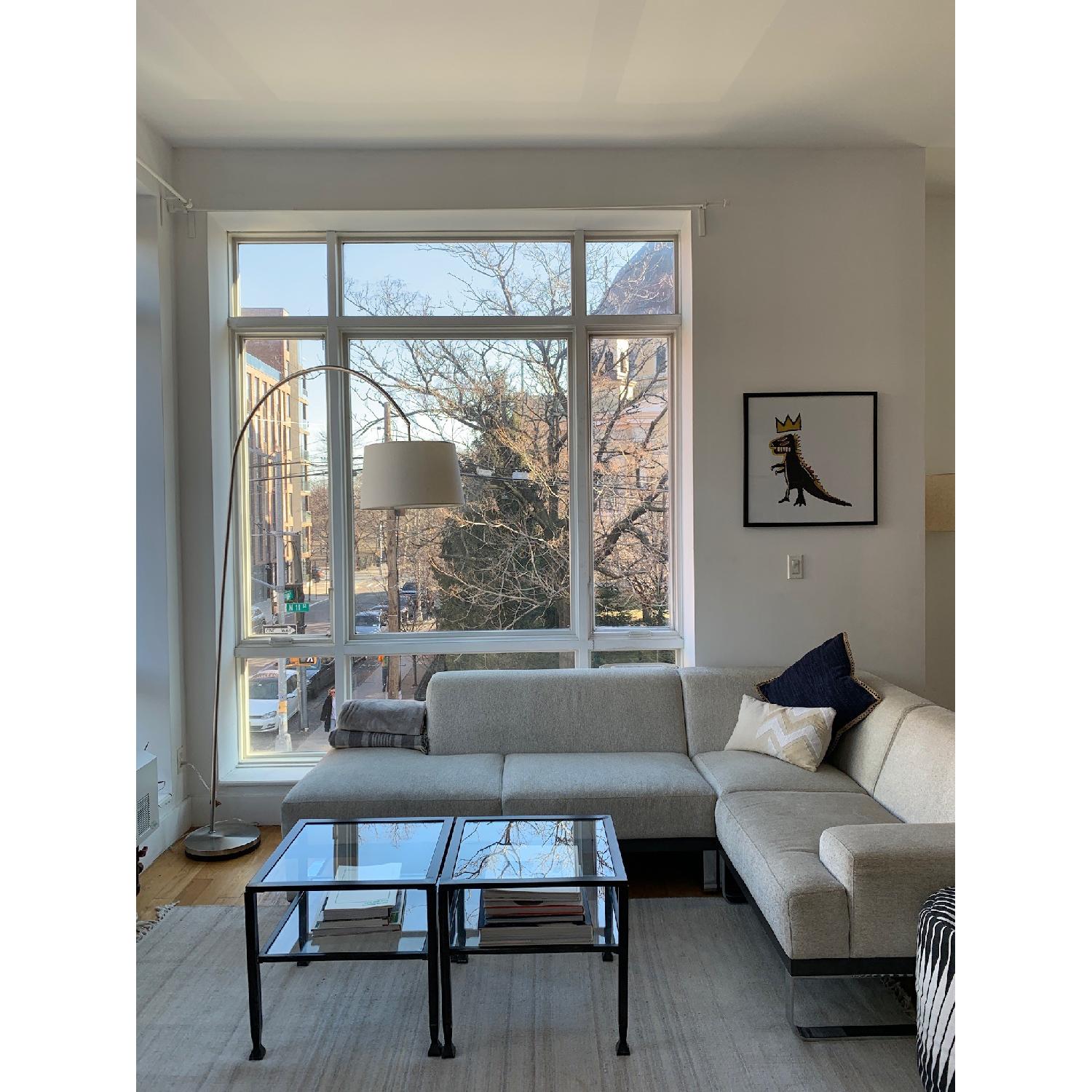 Della Robbia Grey Sectional Sofa - image-1