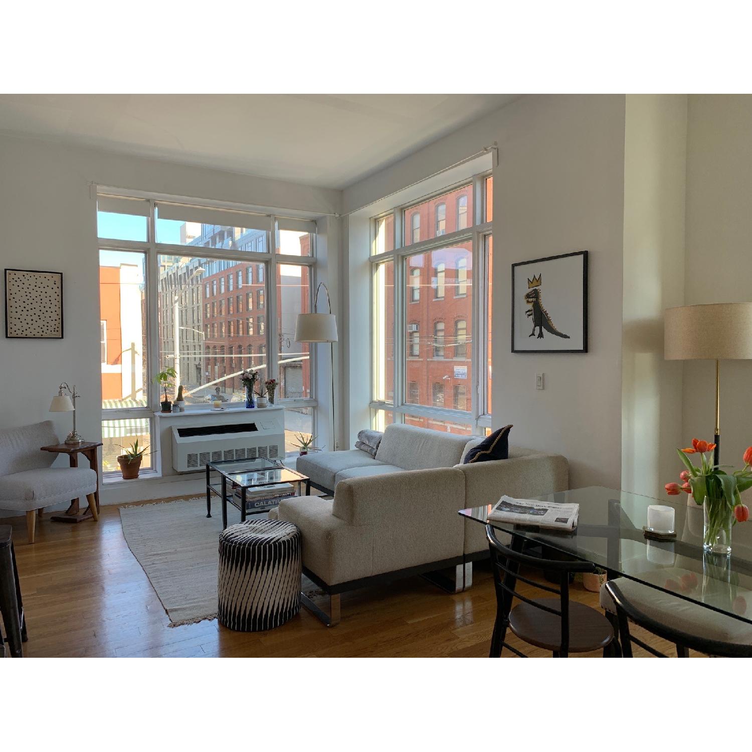 Della Robbia Grey Sectional Sofa - image-2