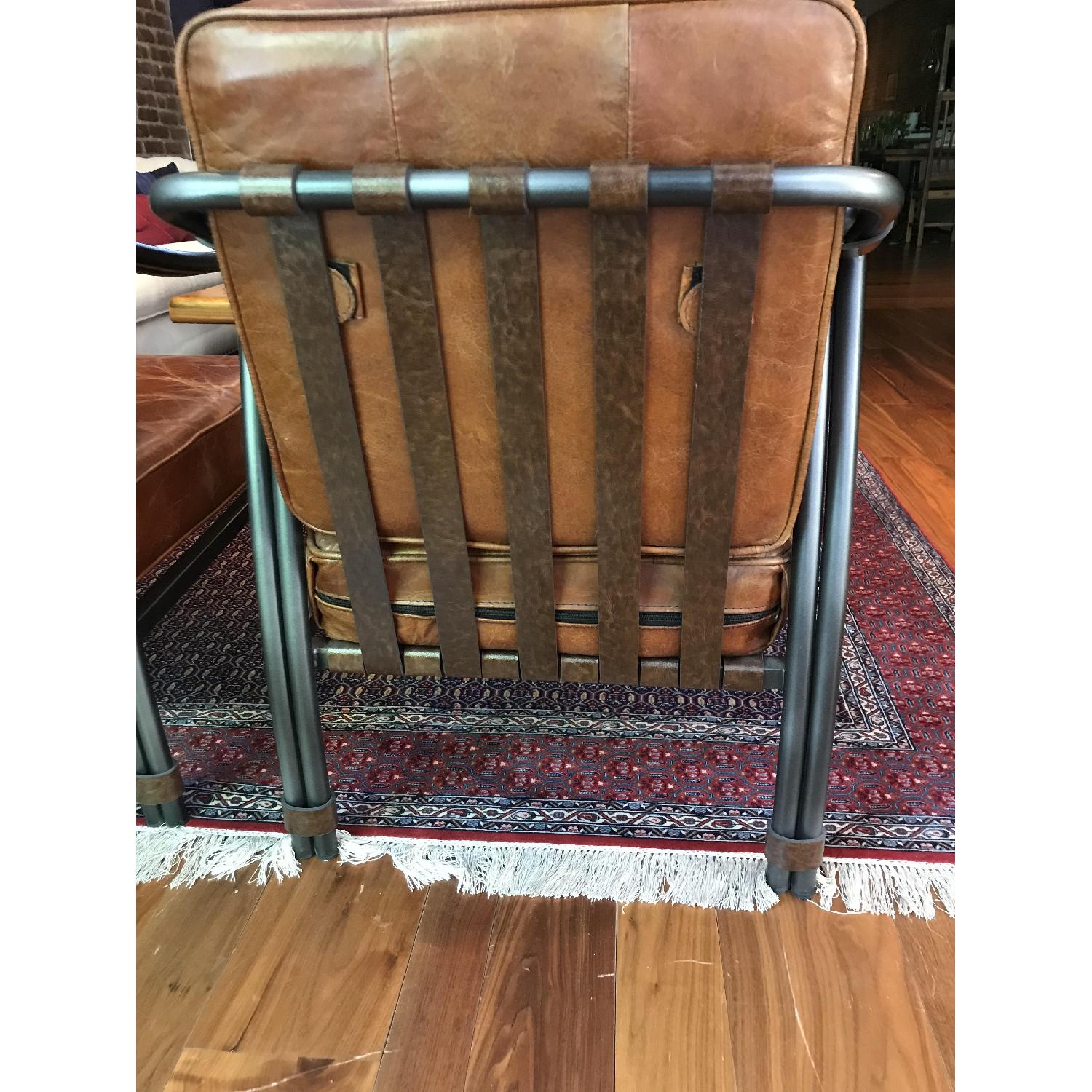 Antique Leather Armchair - image-4