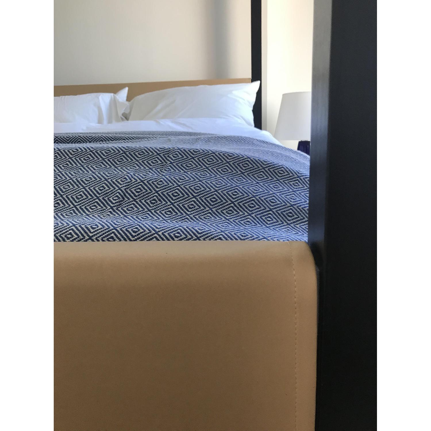 Solid Oak Queen Size Canopy Bed - image-4