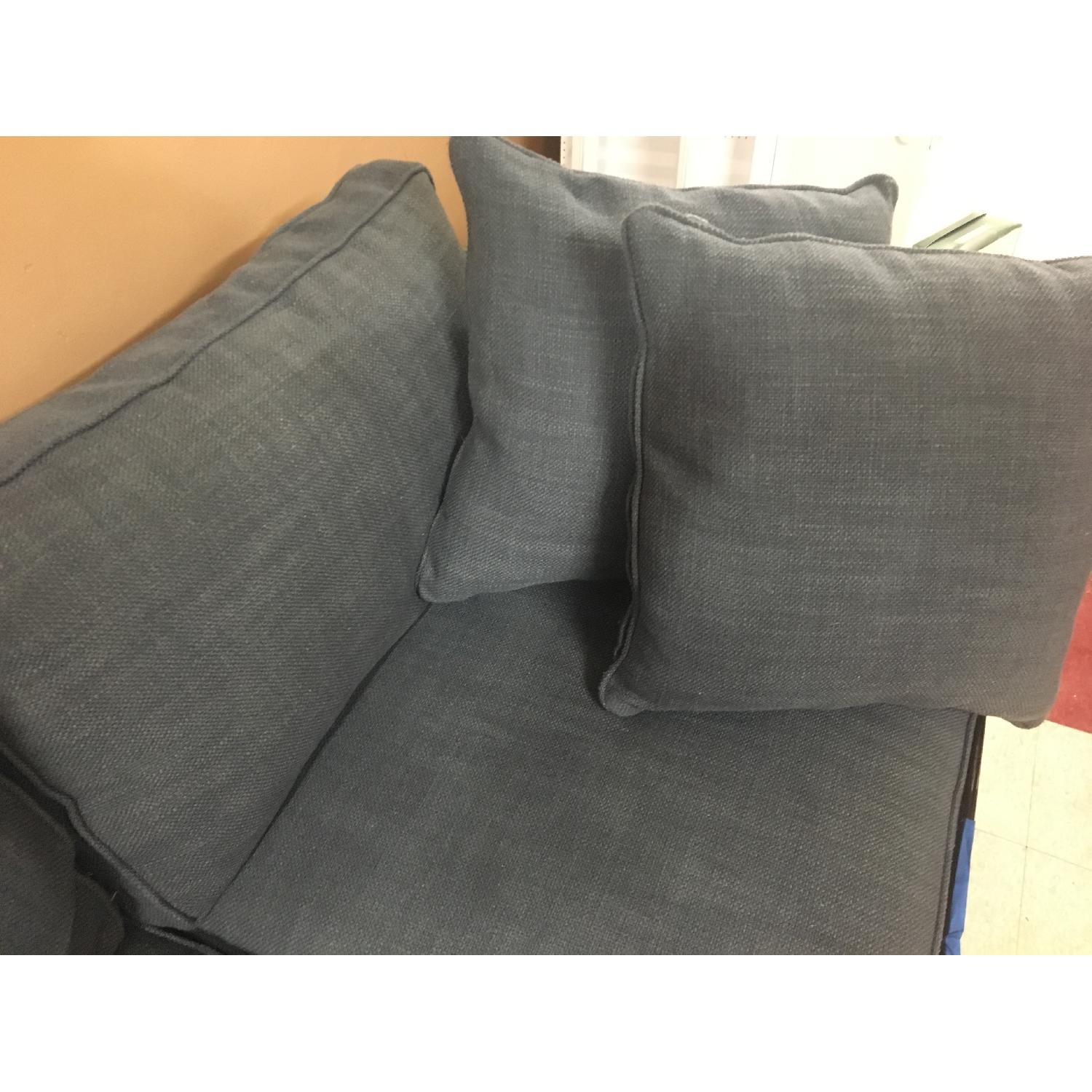 ABC Carpet and Home Blue Sofa - image-4