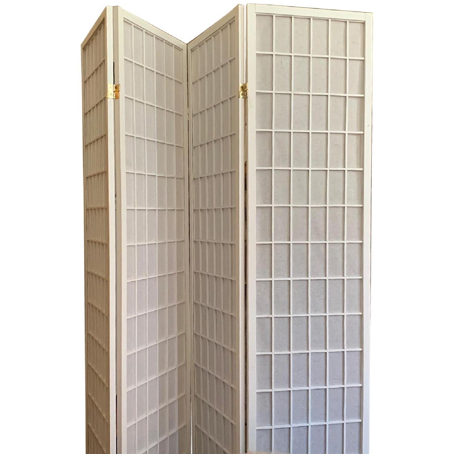 Legacy Decor 4 Panel Shoji Screen Room Divider - image-0
