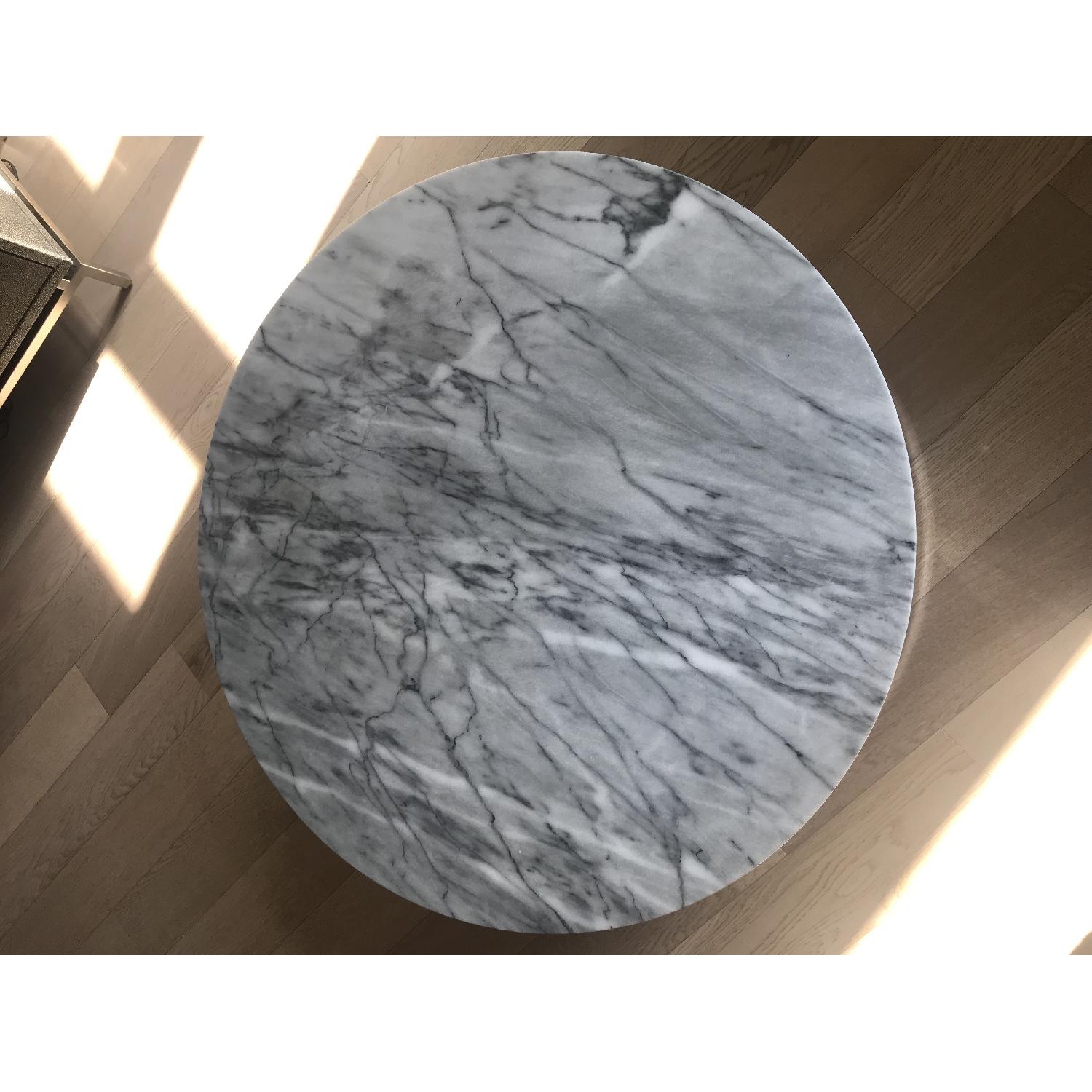 CB2 Smart Round Marble Top Coffee Table - image-2