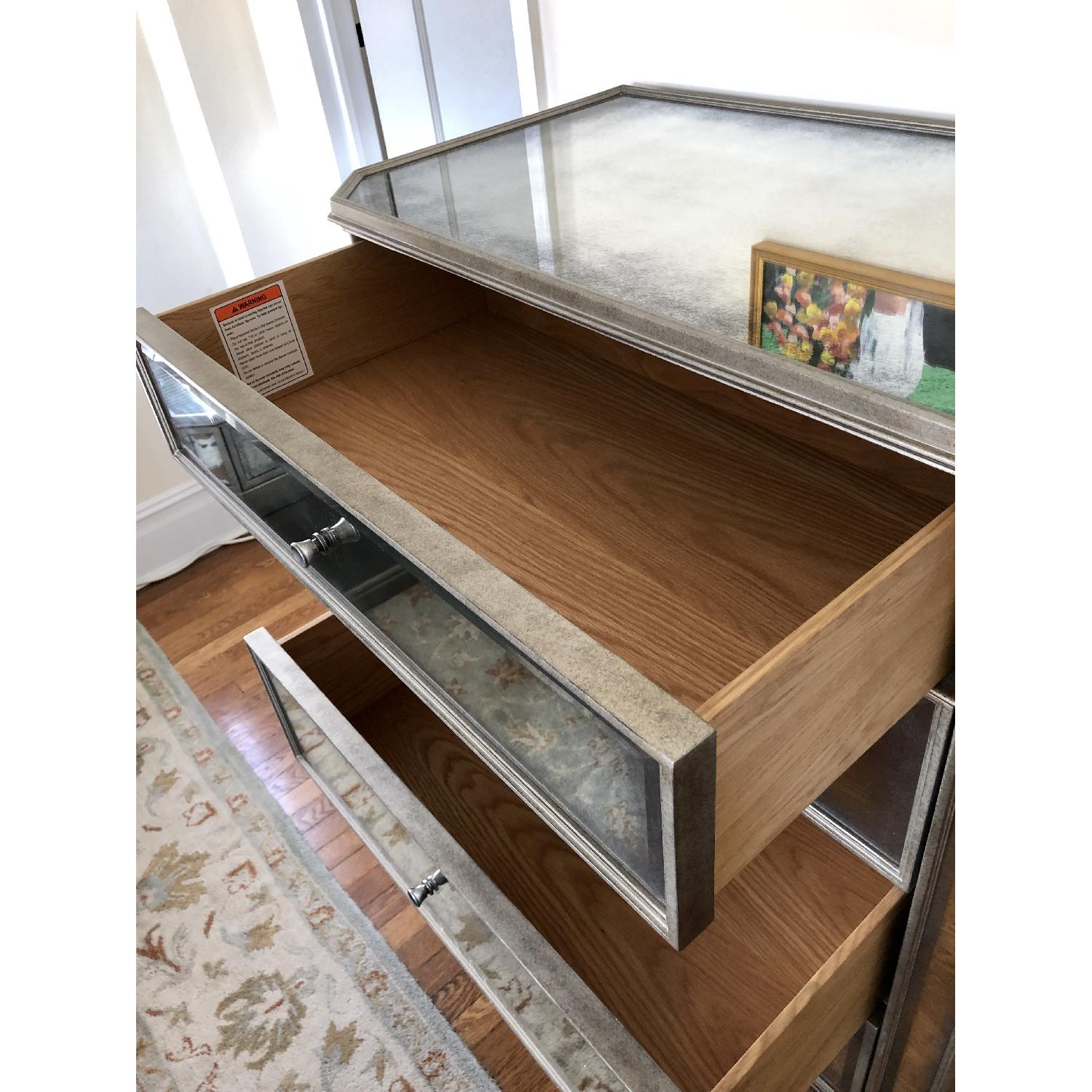 Restoration Hardware 1930s Mirrored 5-Drawer Tall Dresser - image-5