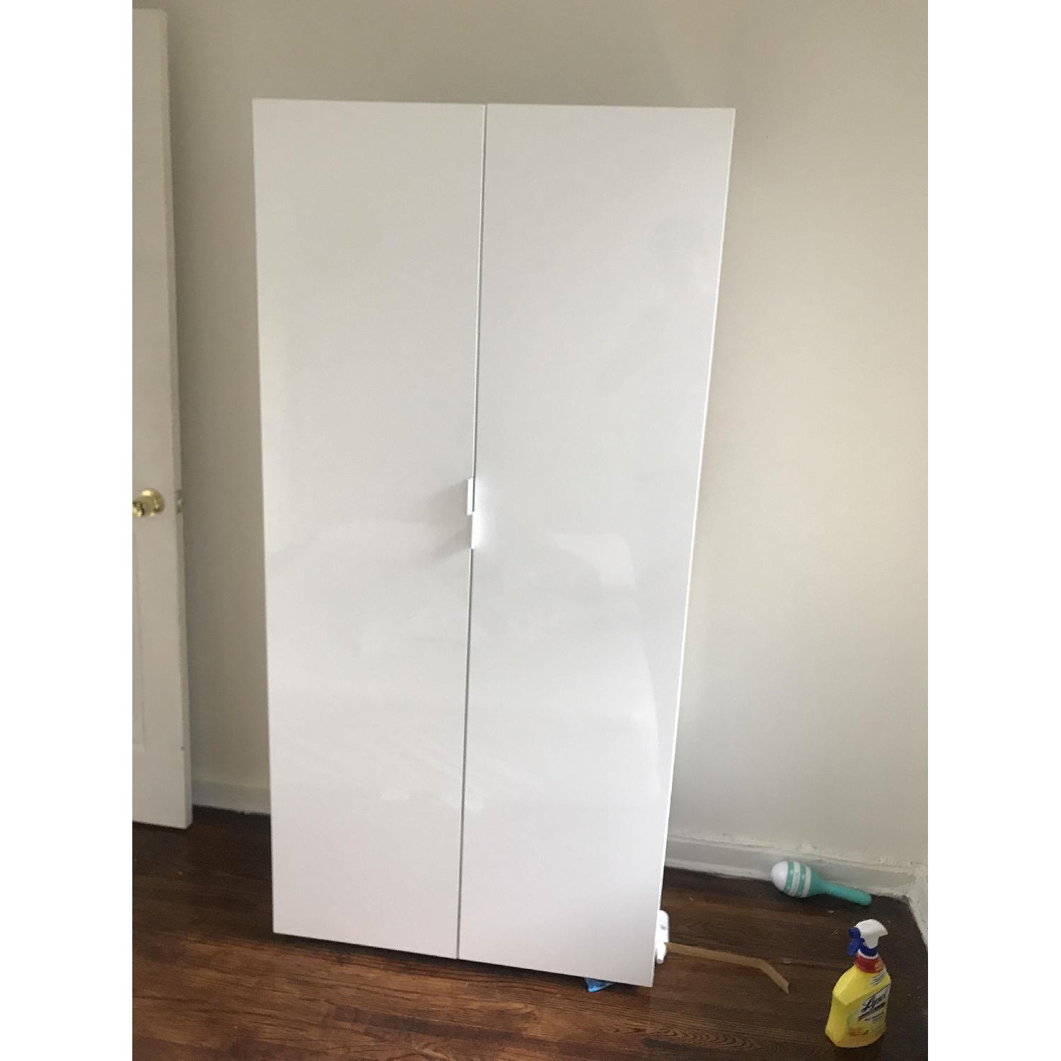 White Lacquer Wardrobe - image-1