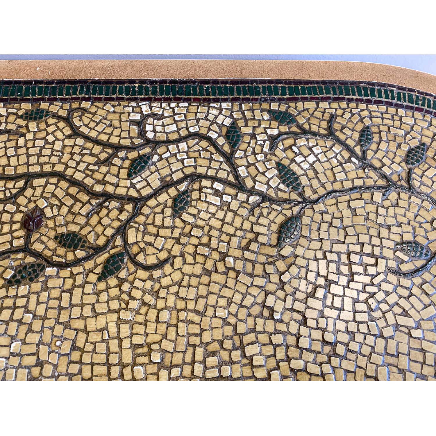 Pier 1 Brown Olive Mosaic Oval Coffee Table - image-8