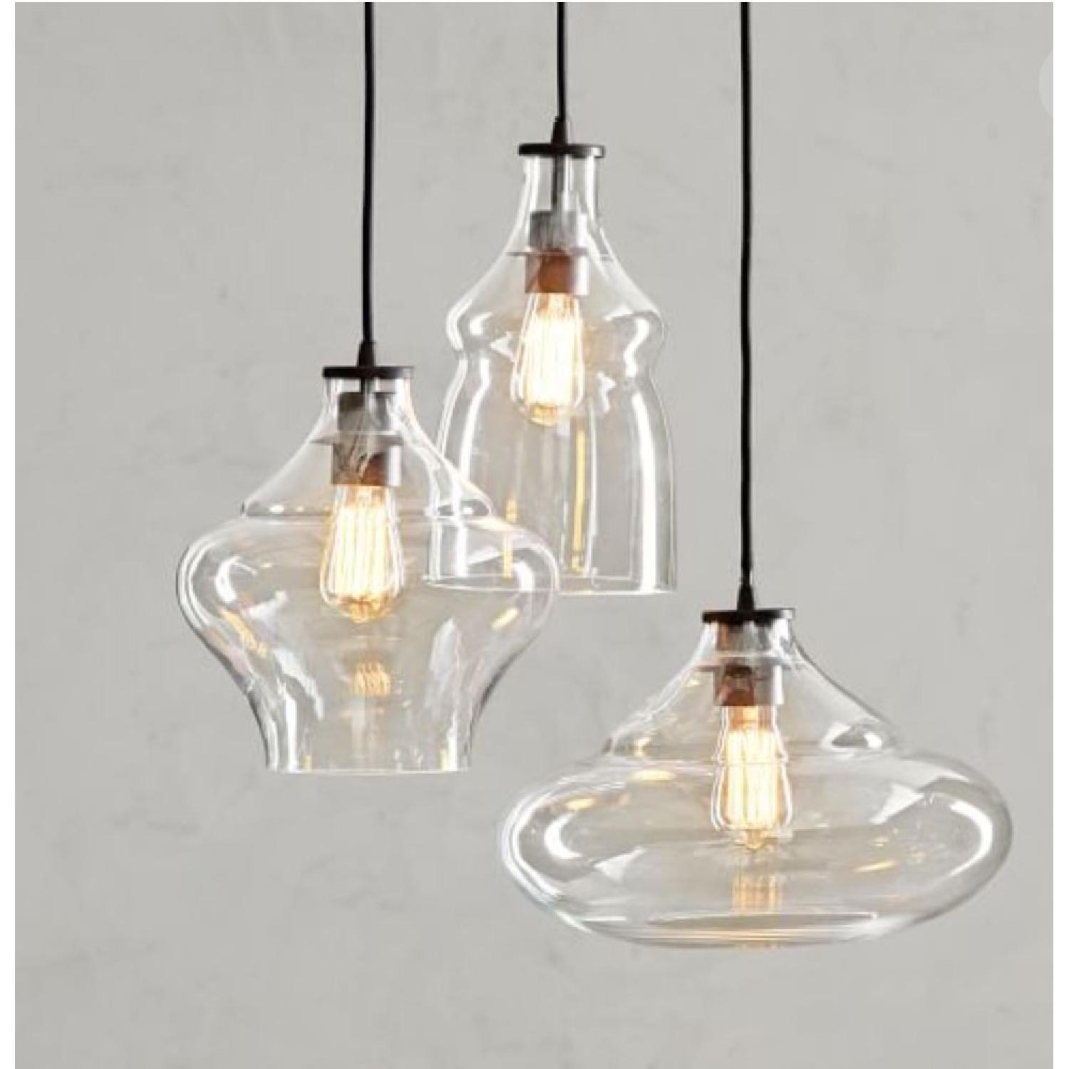 Pottery Barn McCarthy 3 Light Glass Pendant - image-1