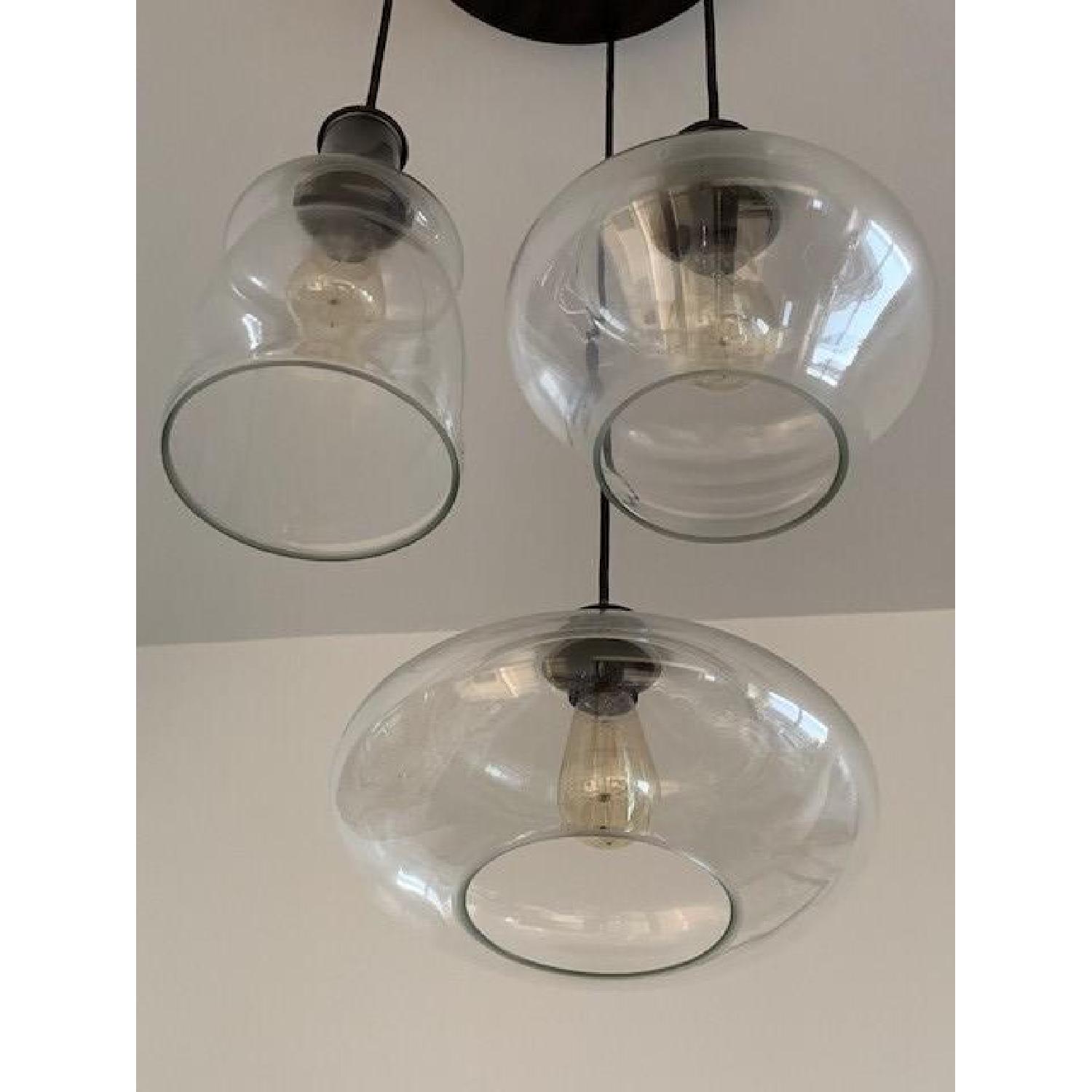 Pottery Barn McCarthy 3 Light Glass Pendant - image-5