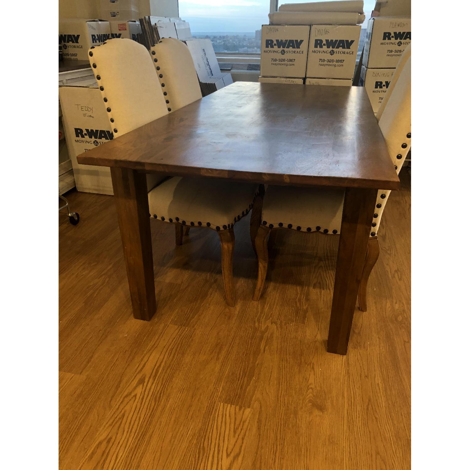 Crate & Barrel Basque Honey Dining Table - image-1