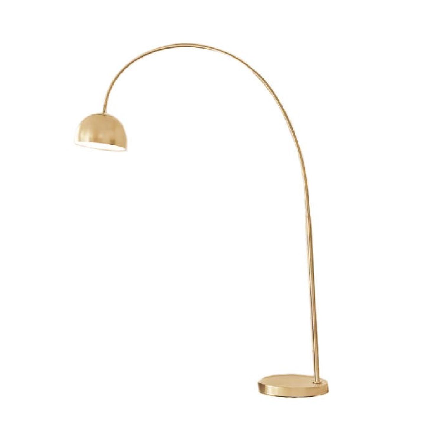 West Elm Overarching Metal Shade Floor Lamp AptDeco