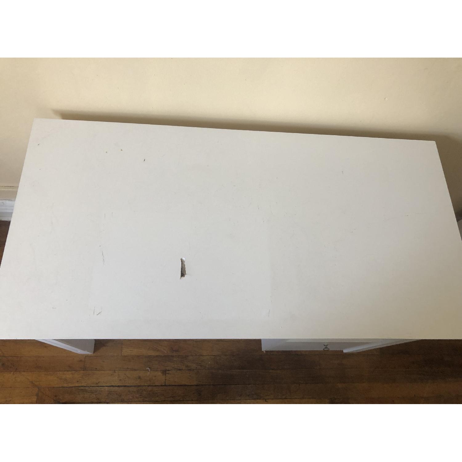 White Desk w/ Drawers - image-4