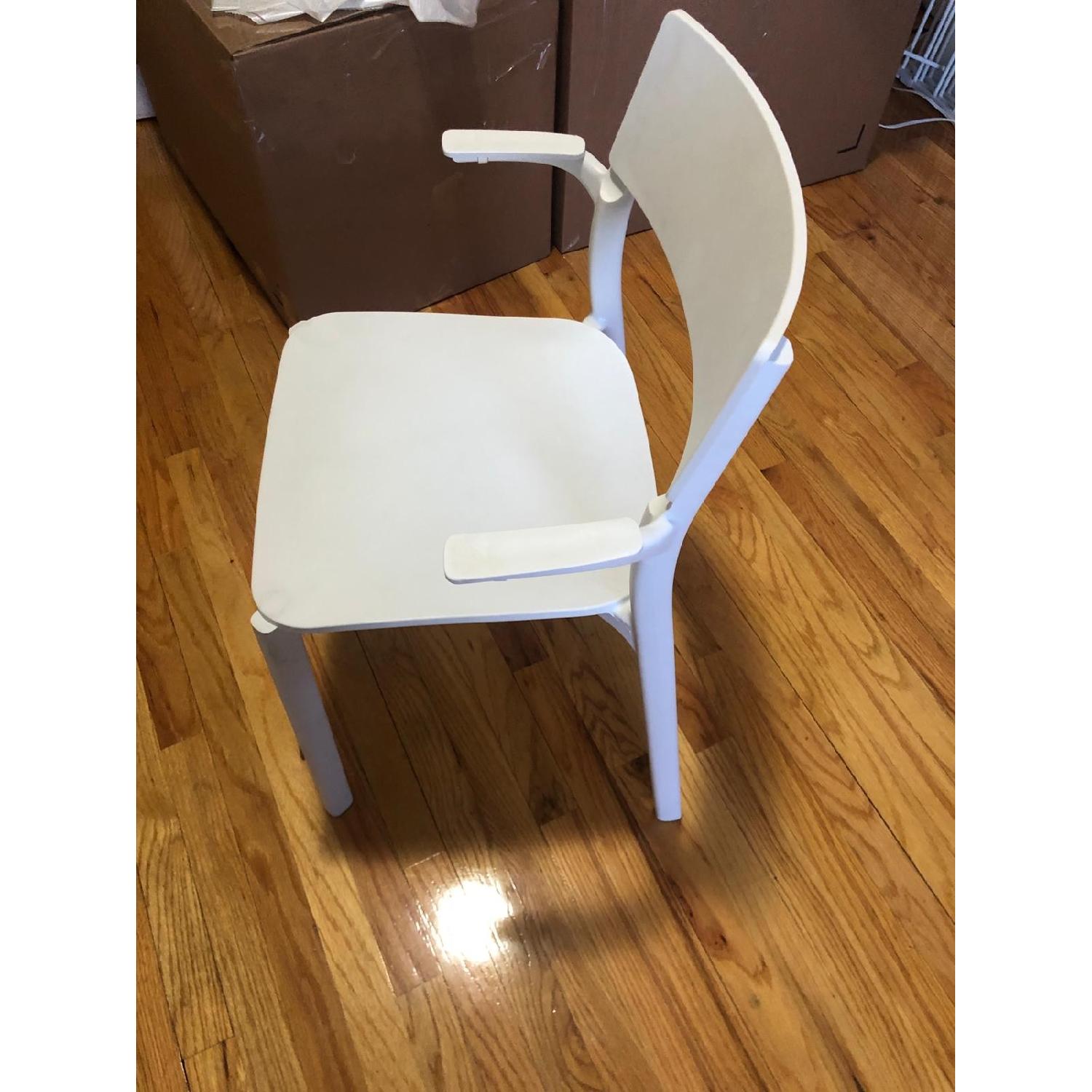 Ikea Janinge Armchair in White - AptDeco