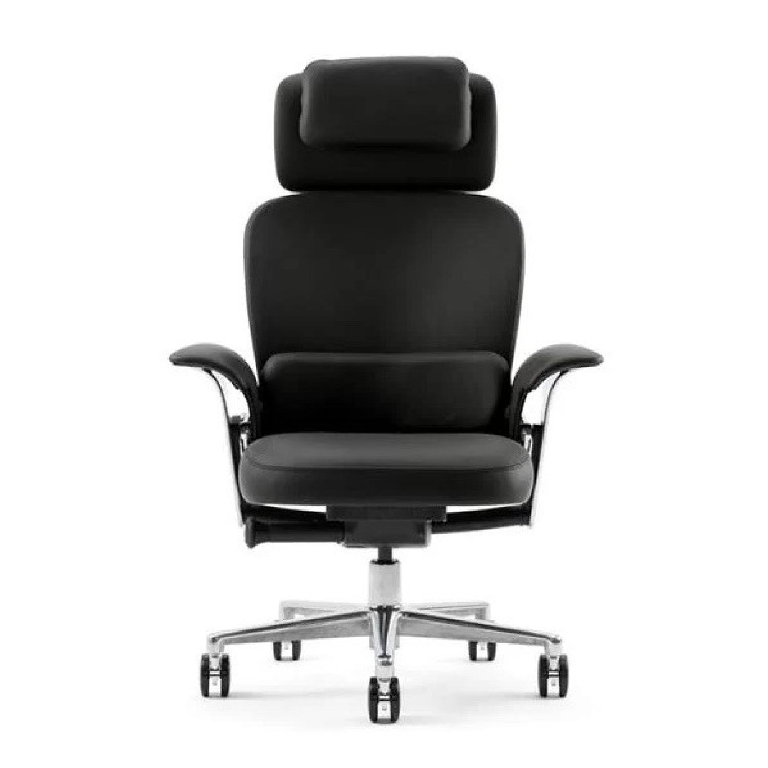 Steelcase Leap Executive Chair in Black Leather - image-4