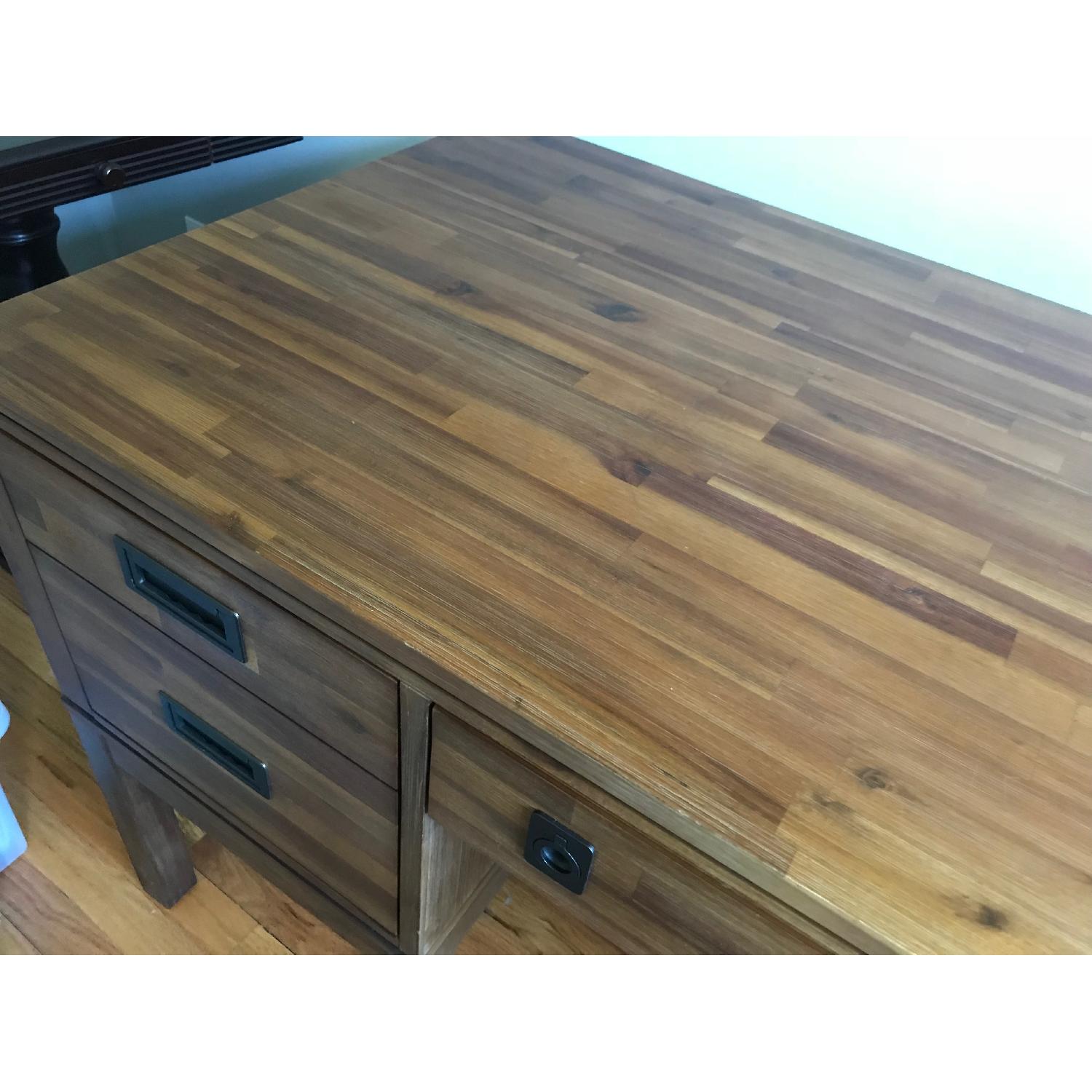 Macy's Solid Acacia Wood Desk + Printer Table - image-4