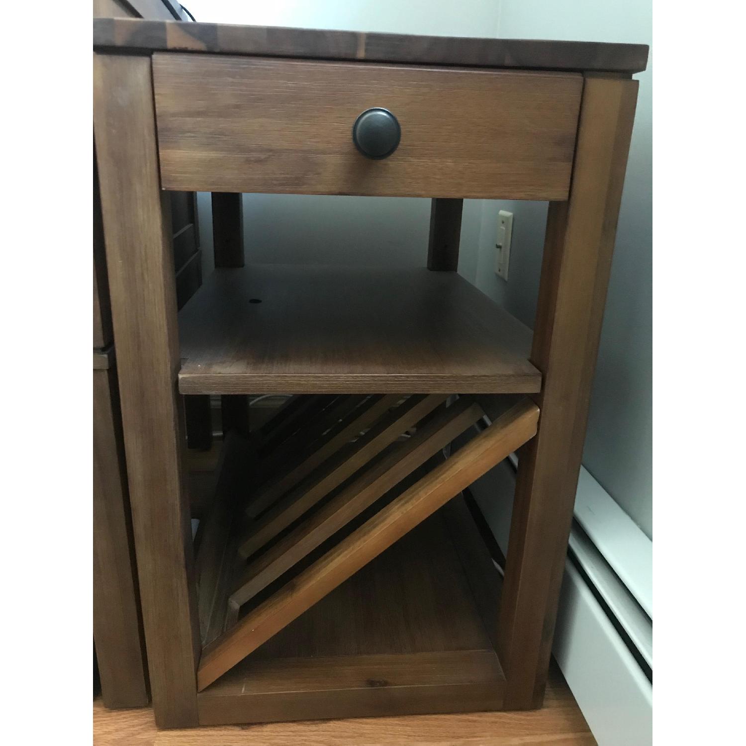 Macy's Solid Acacia Wood Desk + Printer Table - image-5