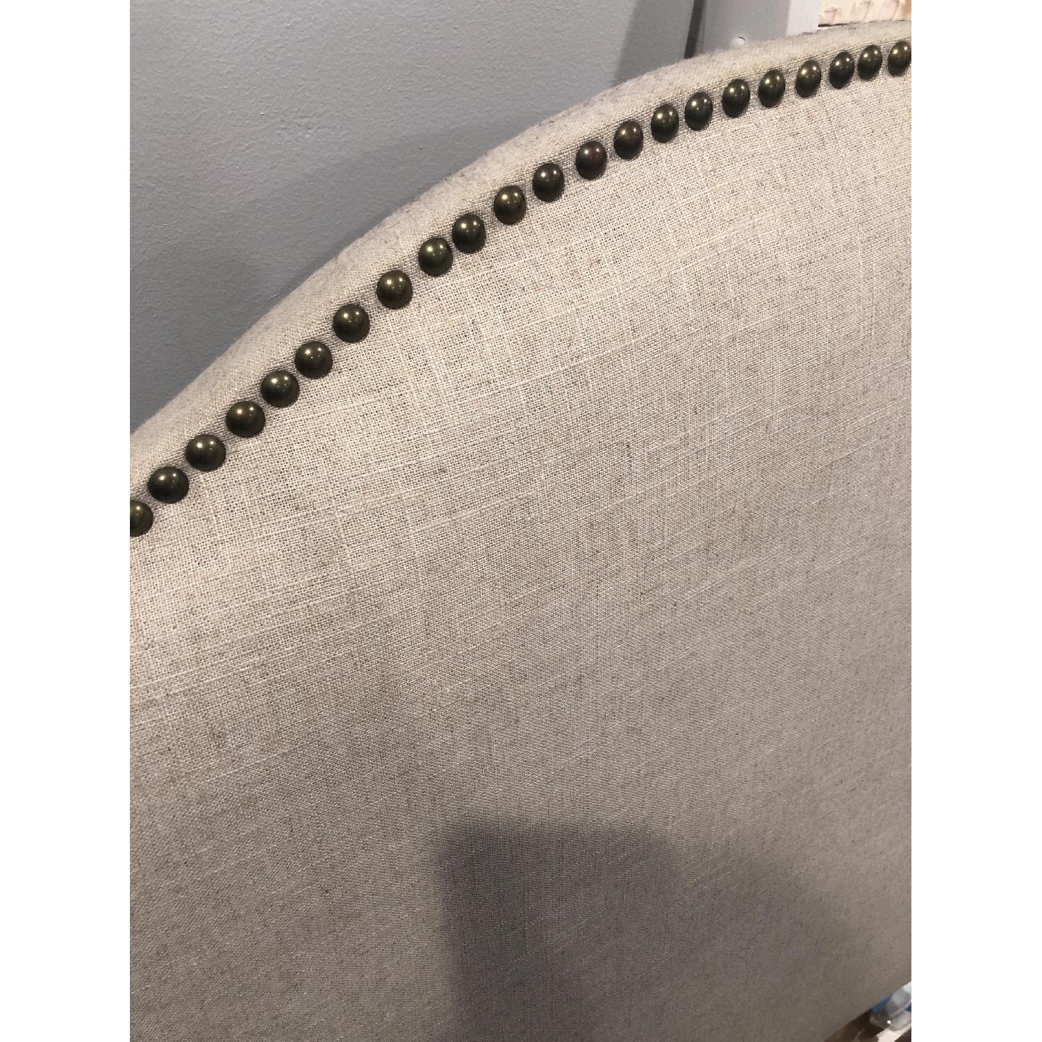 Skyline Upholstered & Nailhead Studded Queen Headboard - image-3
