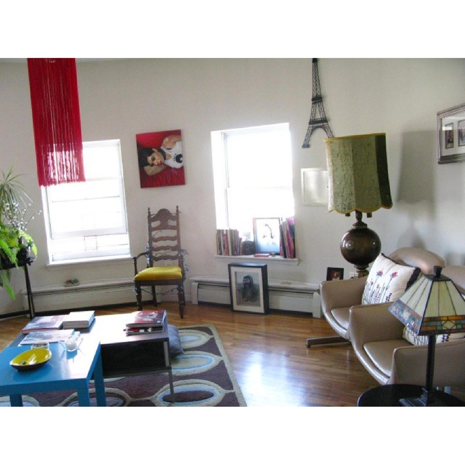 Mid-Century Beige Waiting Room Seats - image-3