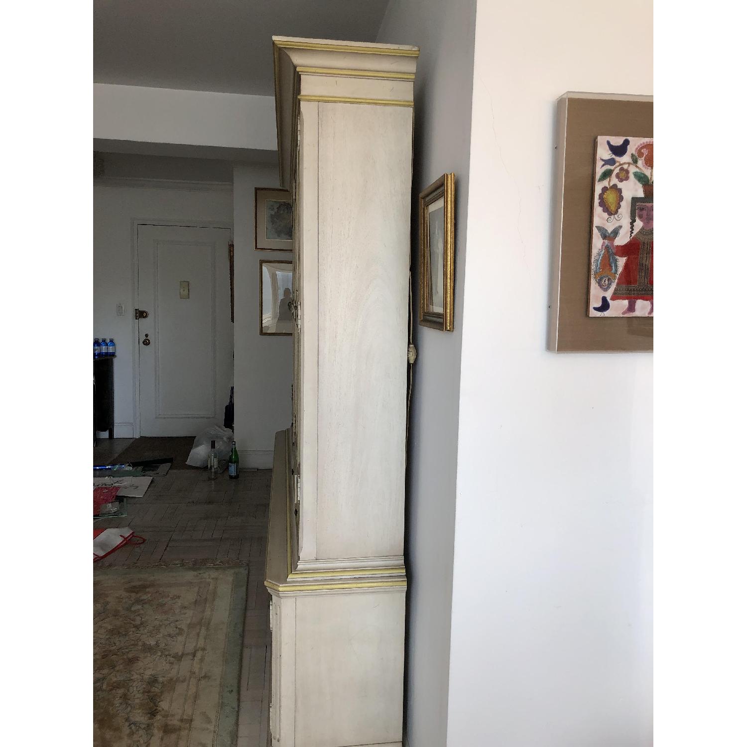 Antique Off White Breakfront - image-4